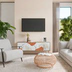 TRANQUIL TWIG Móvel de TV com 3 Portas em Efeito Carvalho