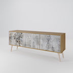 FADE IN THE TREES Móvel de TV com 3 Portas em Efeito Carvalho