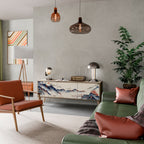 JAPANESE LANDSCAPE Móvel de TV com 3 Portas em Efeito Carvalho