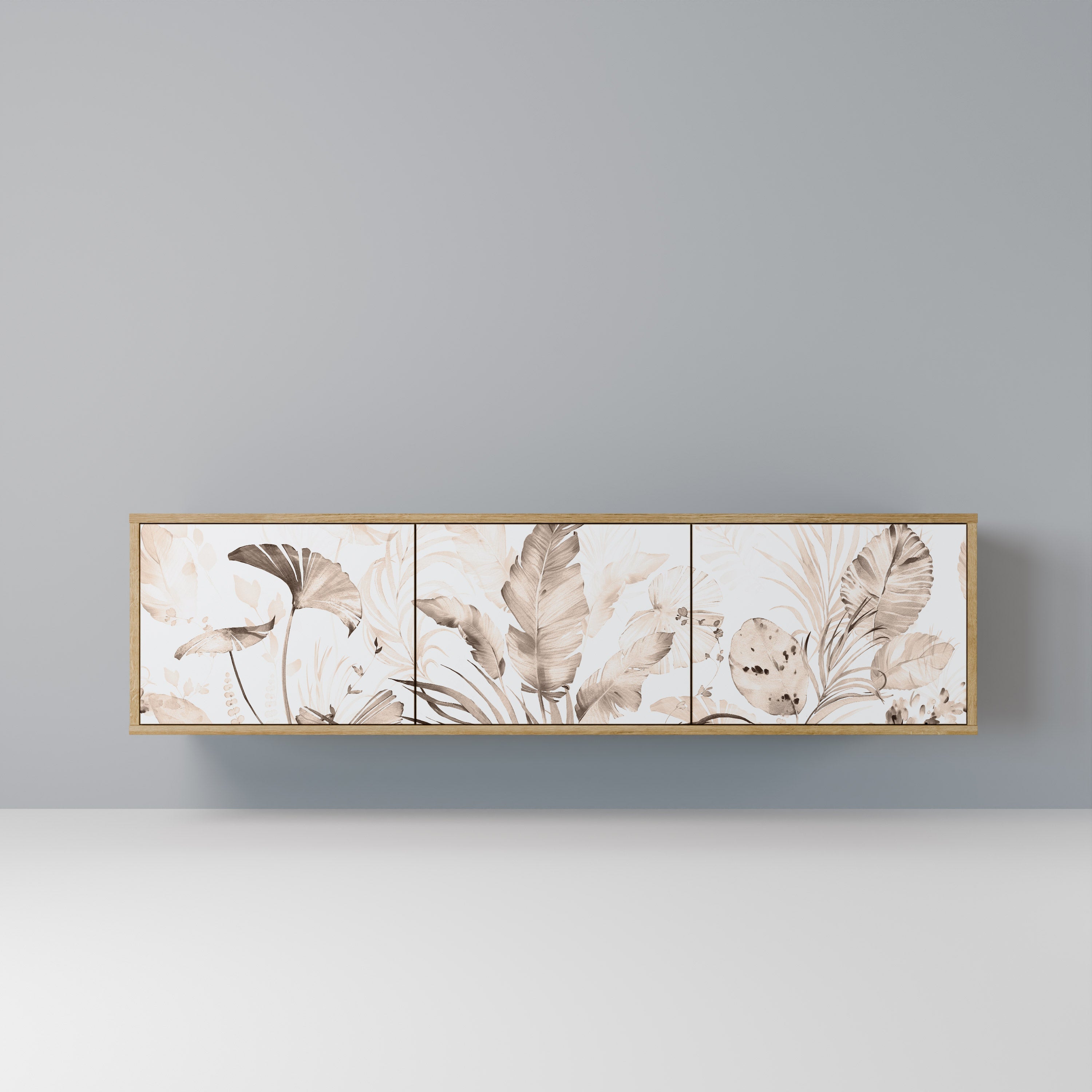 WILD TENDERNESS Móvel de TV com 3 Portas em Efeito Carvalho