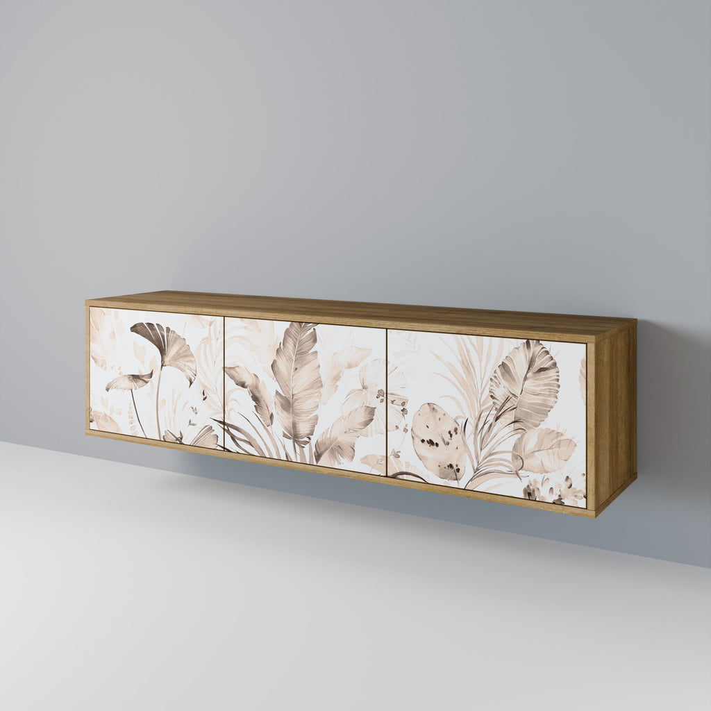 WILD TENDERNESS Móvel de TV com 3 Portas em Efeito Carvalho