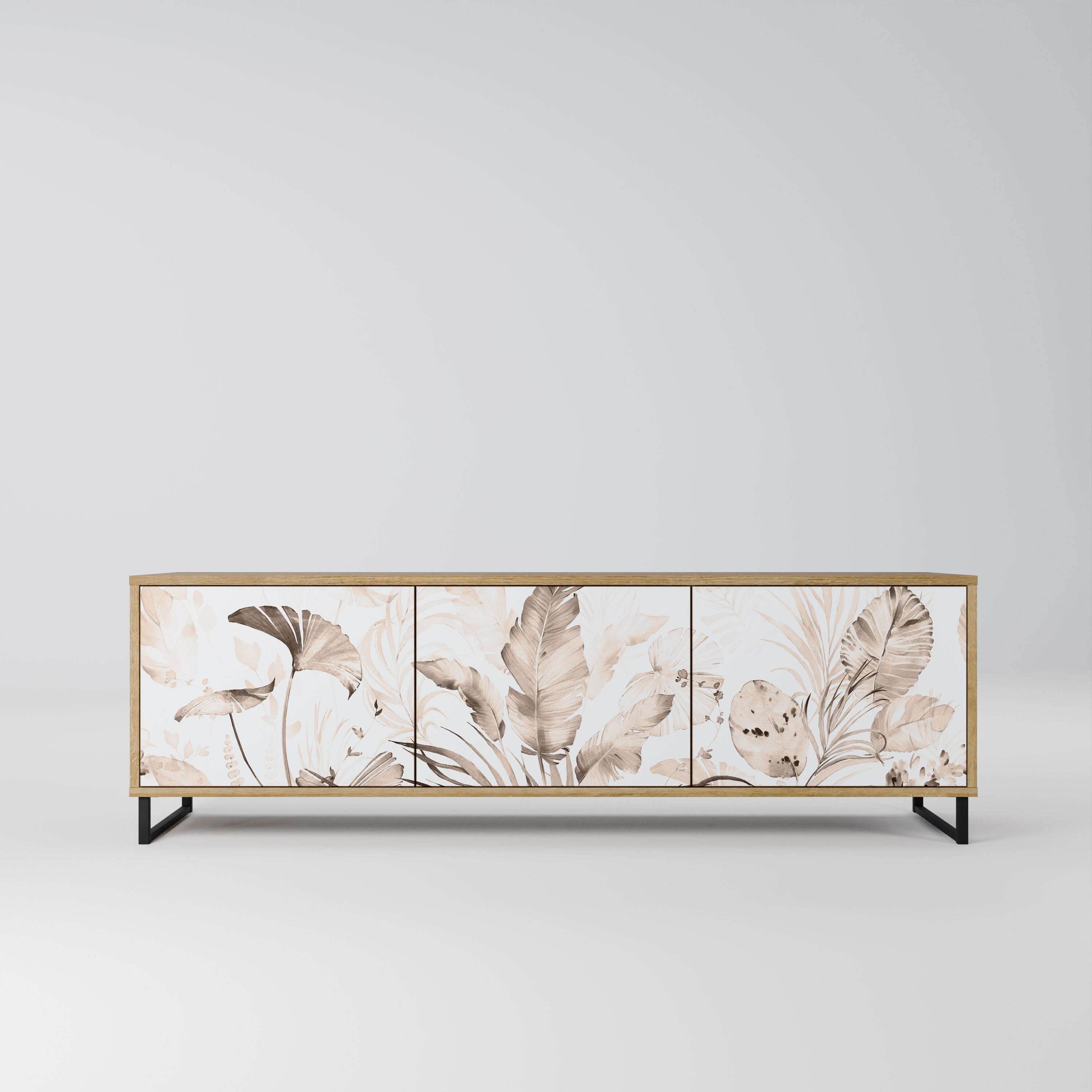 WILD TENDERNESS Móvel de TV com 3 Portas em Efeito Carvalho