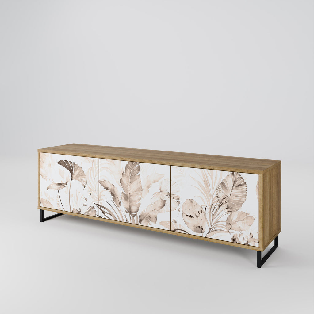 WILD TENDERNESS Móvel de TV com 3 Portas em Efeito Carvalho