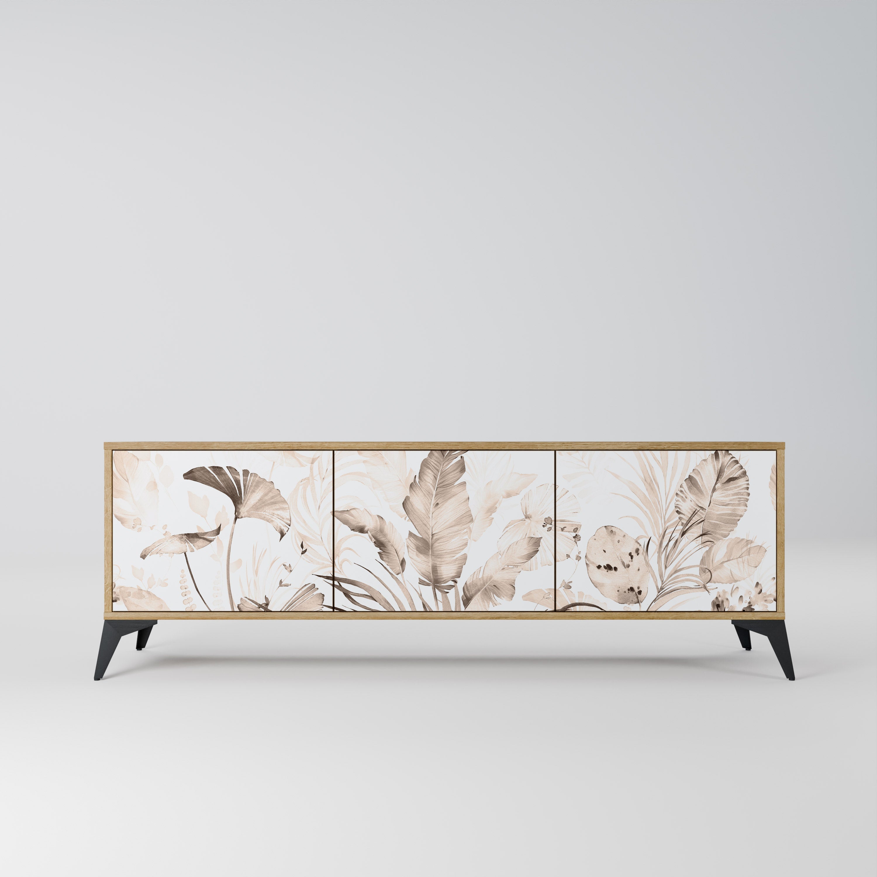 WILD TENDERNESS Móvel de TV com 3 Portas em Efeito Carvalho