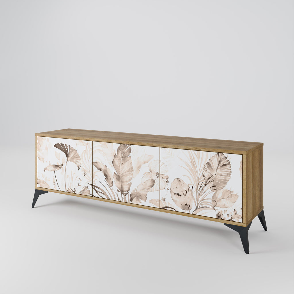 WILD TENDERNESS Móvel de TV com 3 Portas em Efeito Carvalho