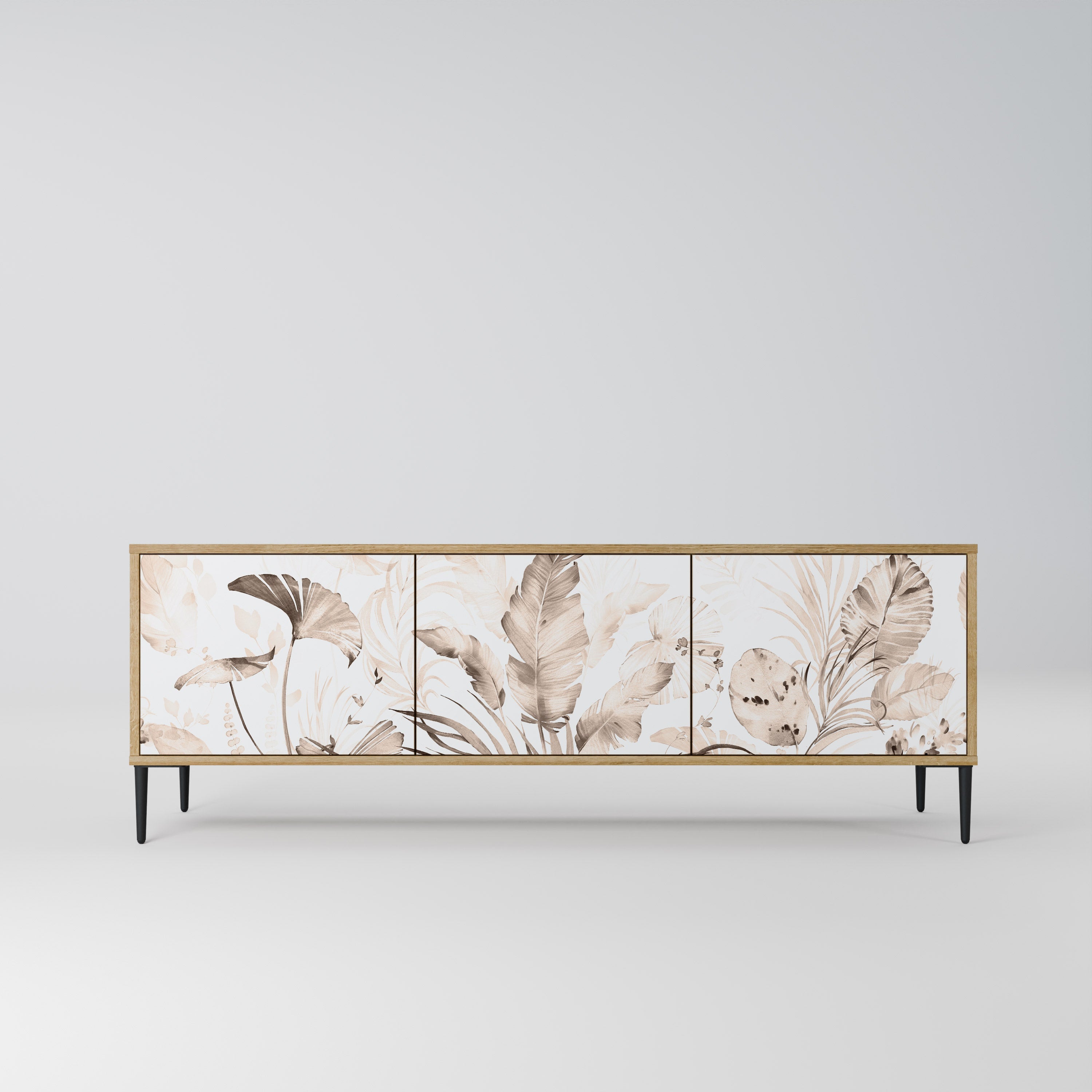 WILD TENDERNESS Móvel de TV com 3 Portas em Efeito Carvalho