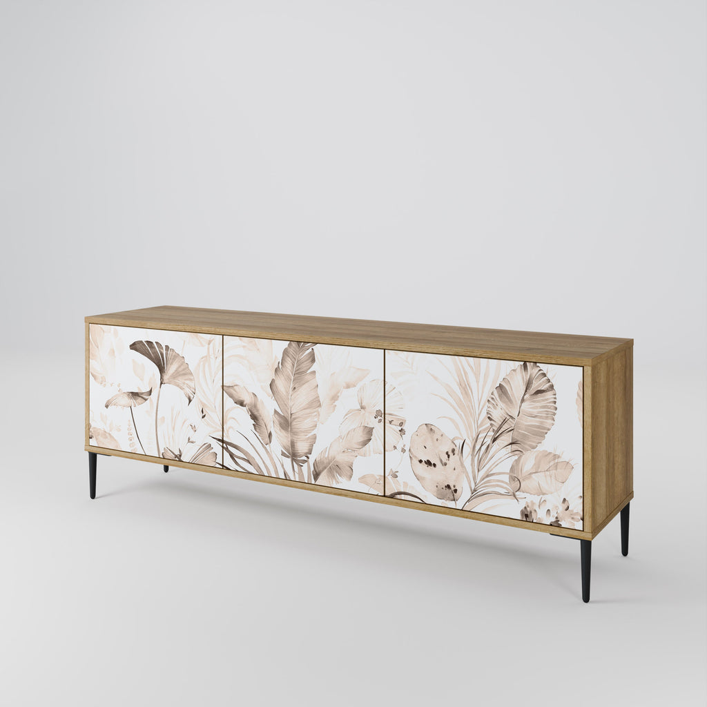 WILD TENDERNESS Móvel de TV com 3 Portas em Efeito Carvalho