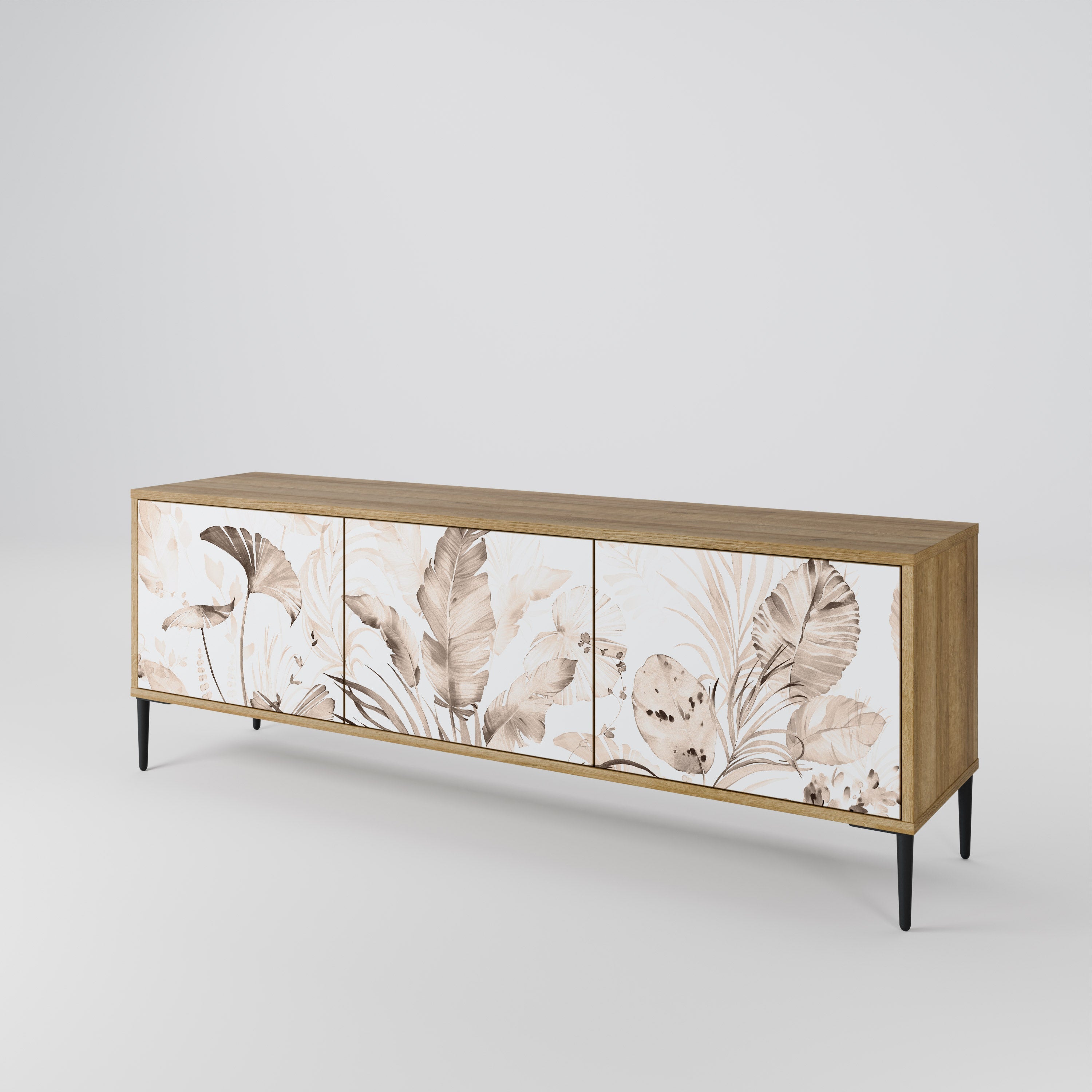 WILD TENDERNESS Móvel de TV com 3 Portas em Efeito Carvalho