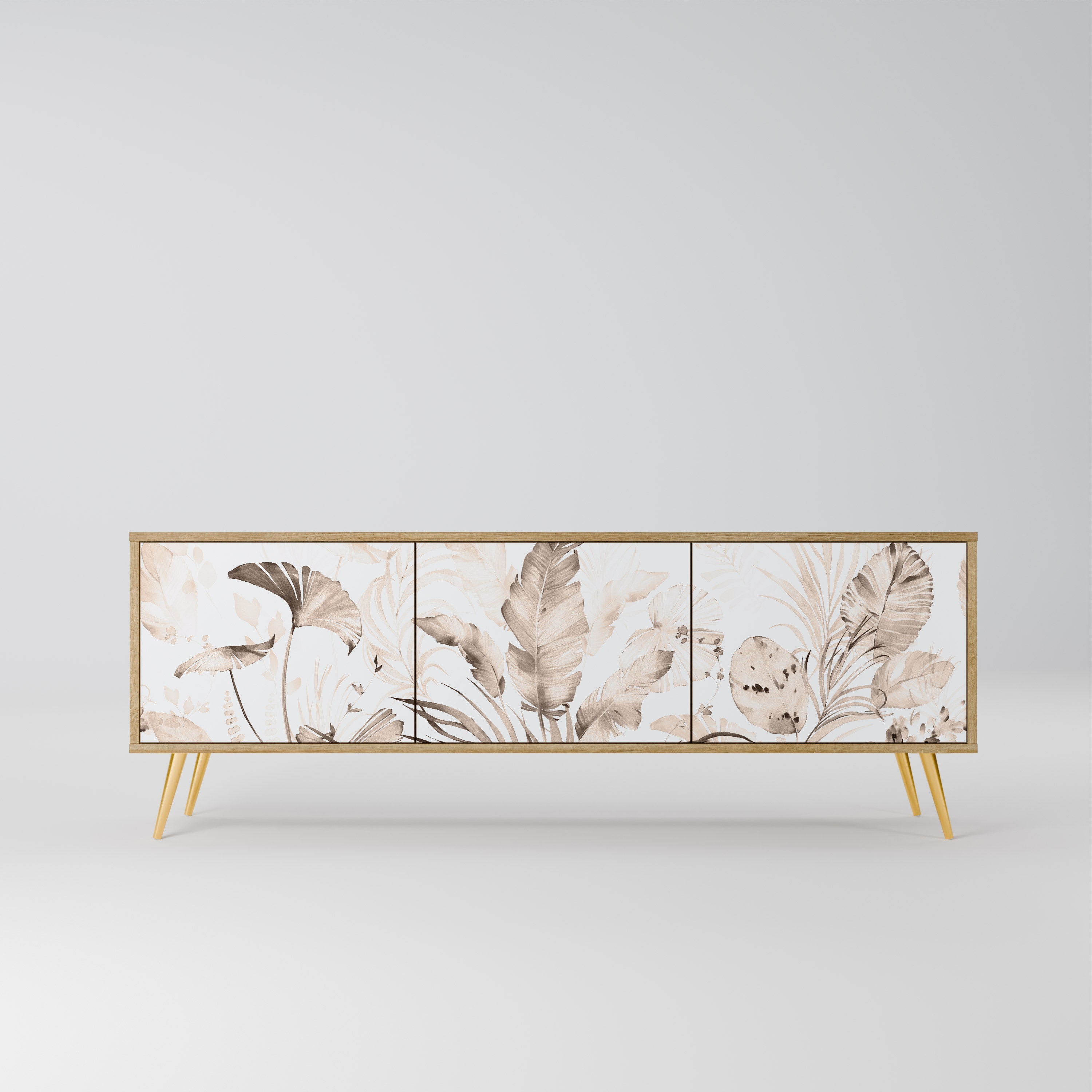 WILD TENDERNESS Móvel de TV com 3 Portas em Efeito Carvalho