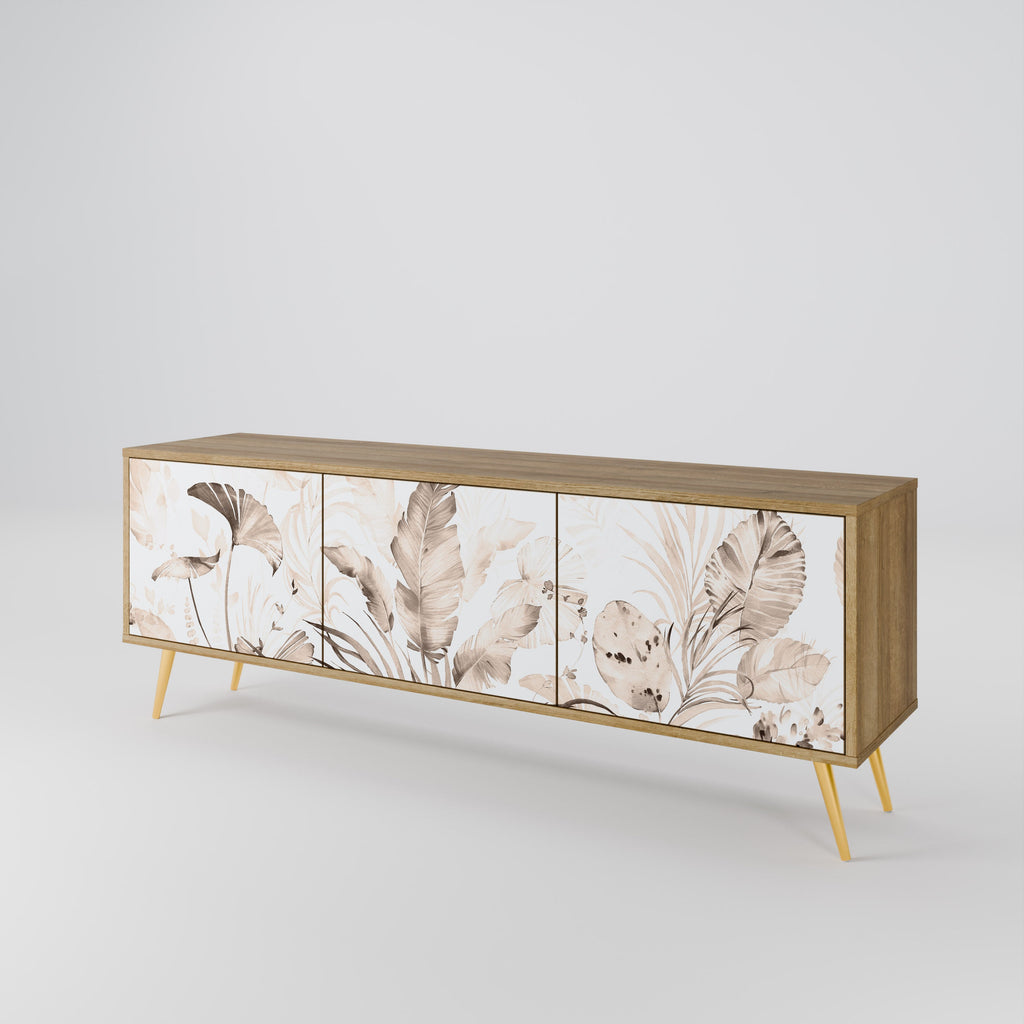 WILD TENDERNESS Móvel de TV com 3 Portas em Efeito Carvalho