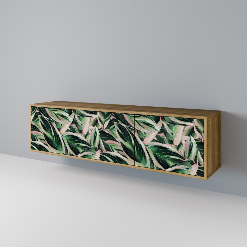 EERIE STROMANTHE Móvel de TV com 3 Portas em Efeito Carvalho