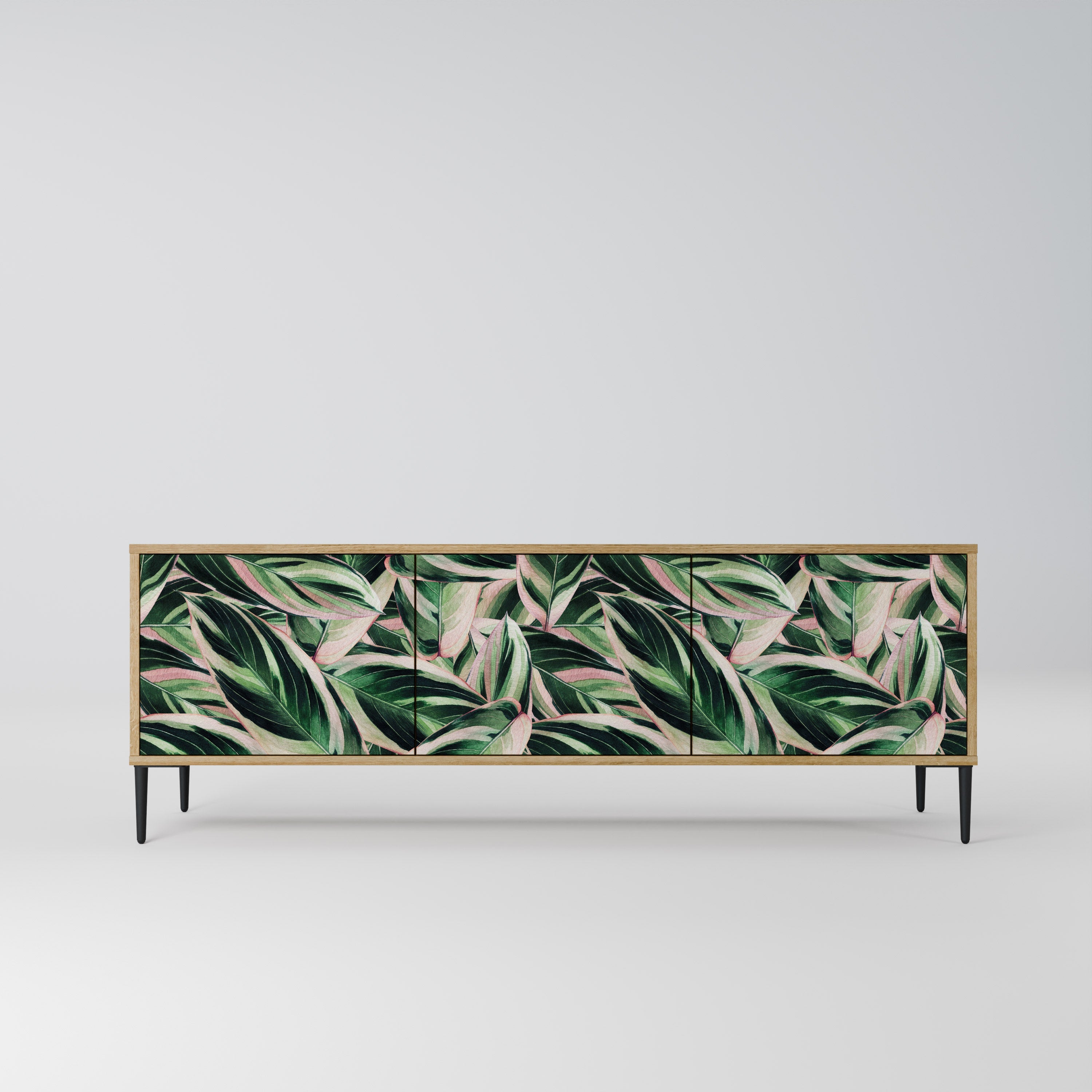 EERIE STROMANTHE Móvel de TV com 3 Portas em Efeito Carvalho