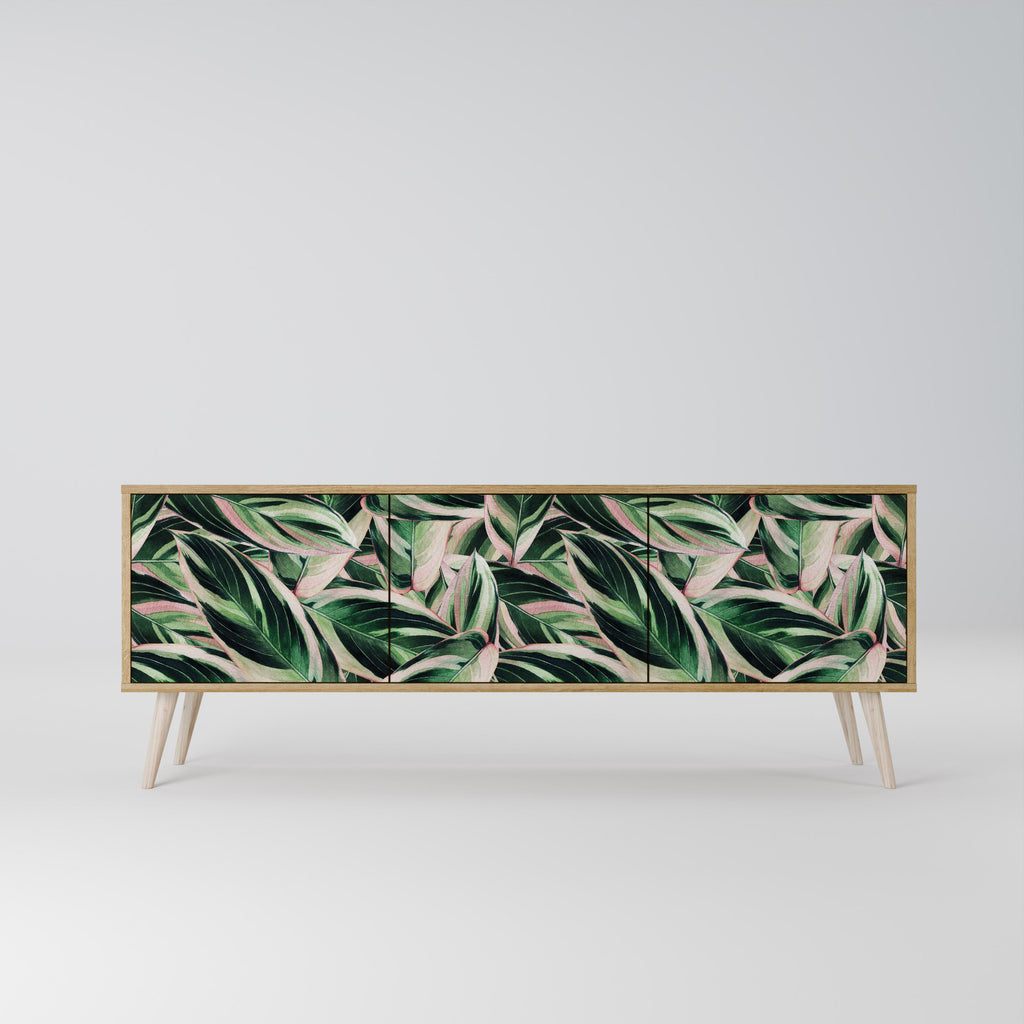 EERIE STROMANTHE Móvel de TV com 3 Portas em Efeito Carvalho