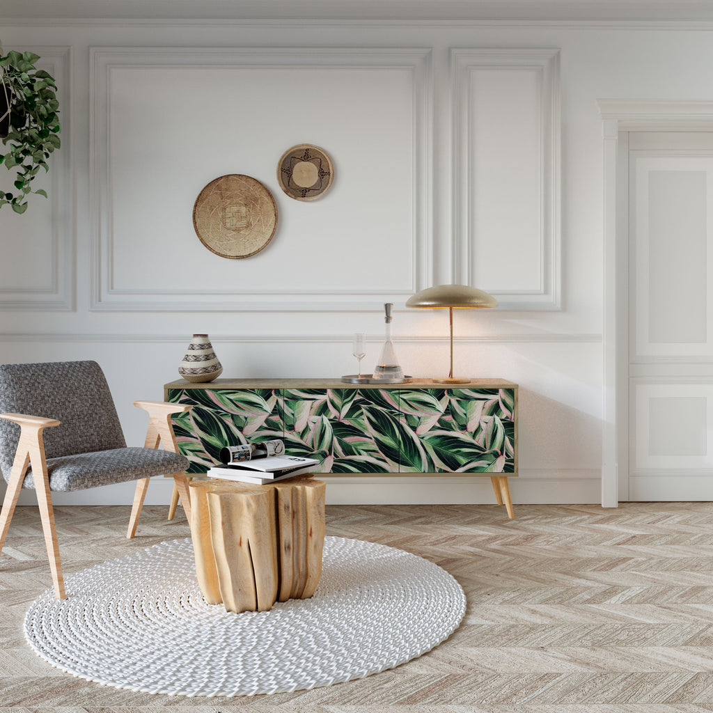 EERIE STROMANTHE Móvel de TV com 3 Portas em Efeito Carvalho