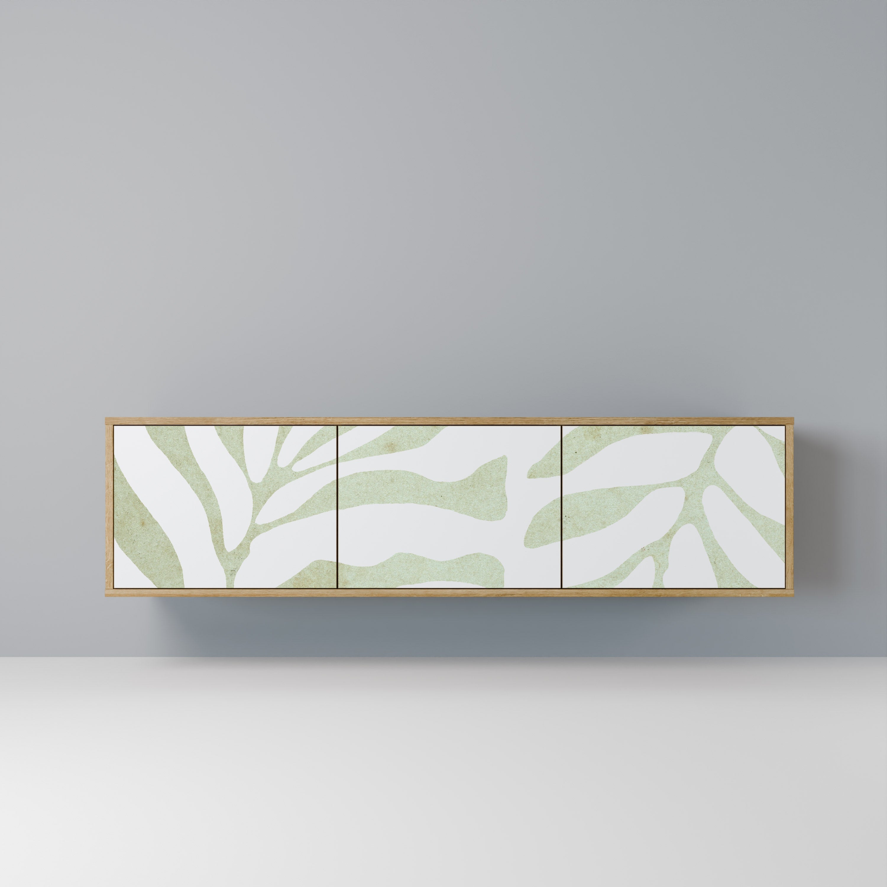 BOTANICAL SPARK Móvel de TV com 3 Portas em Efeito Carvalho