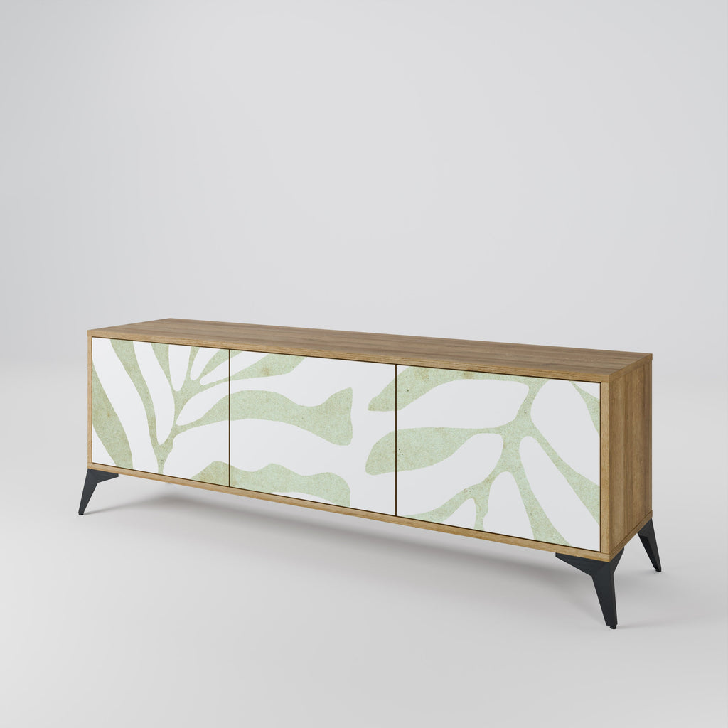 BOTANICAL SPARK Móvel de TV com 3 Portas em Efeito Carvalho