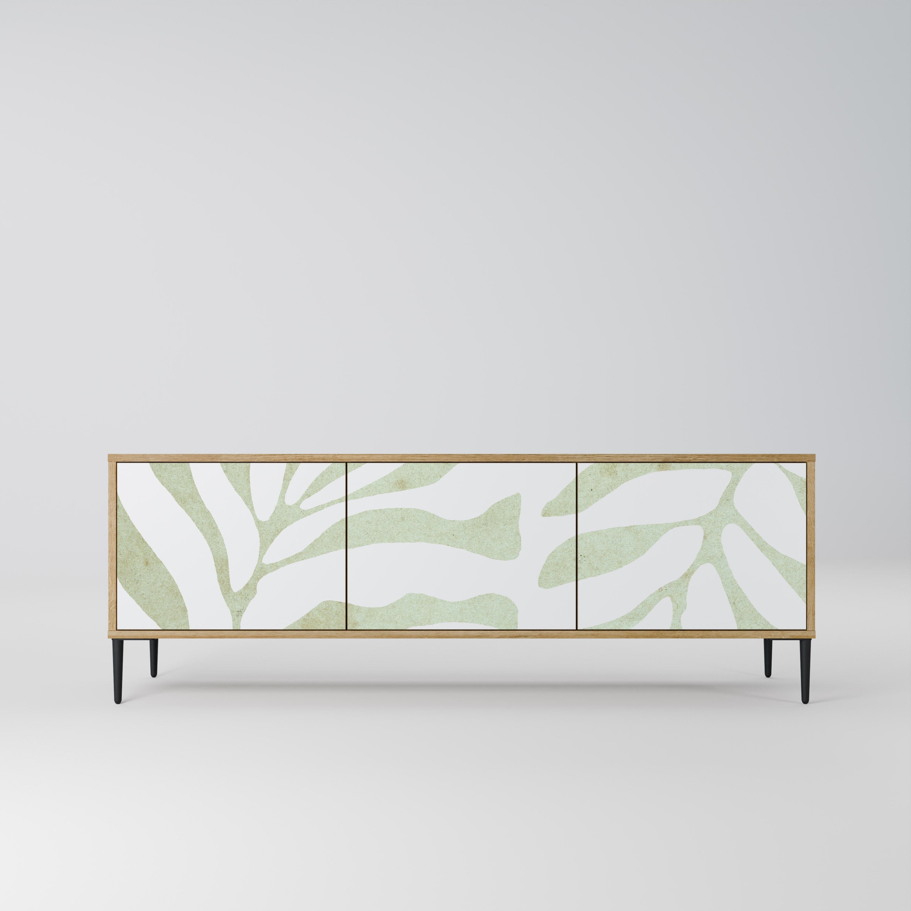 BOTANICAL SPARK Móvel de TV com 3 Portas em Efeito Carvalho