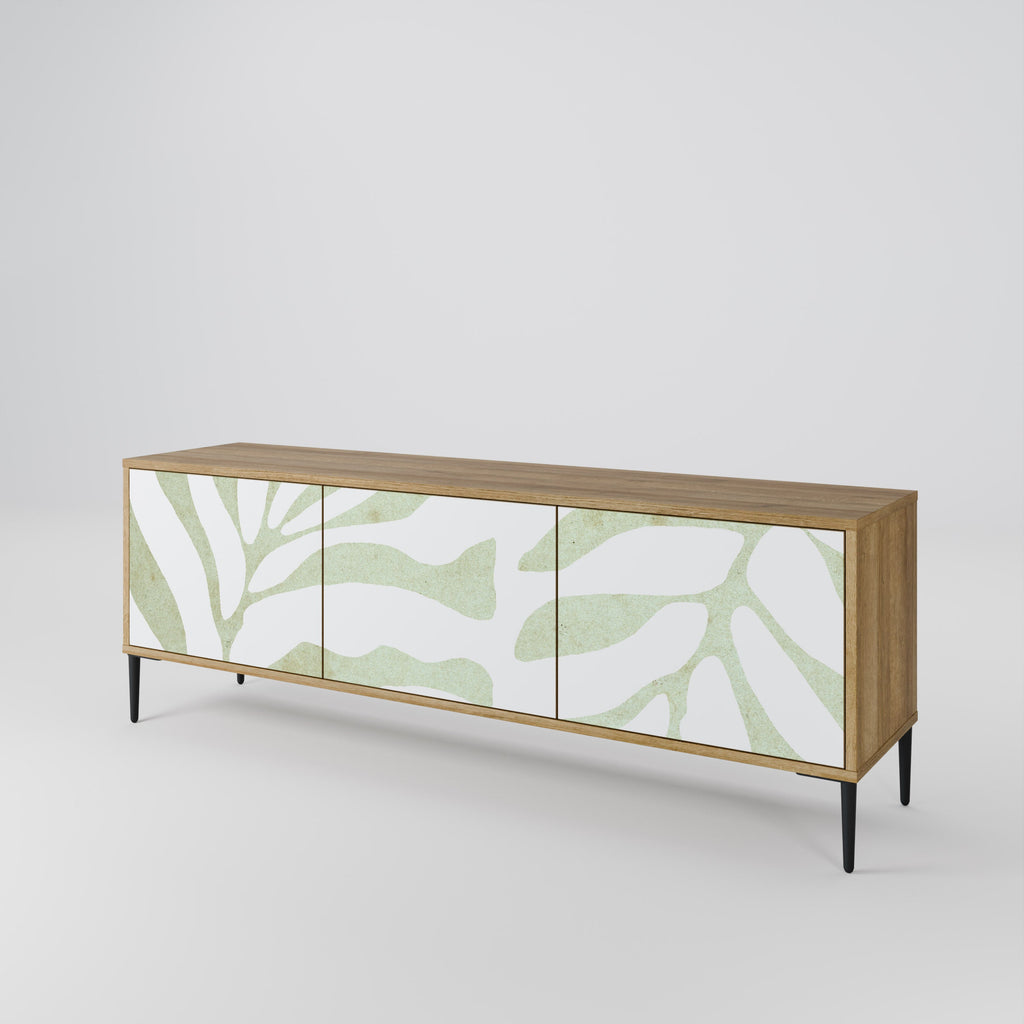 BOTANICAL SPARK Móvel de TV com 3 Portas em Efeito Carvalho