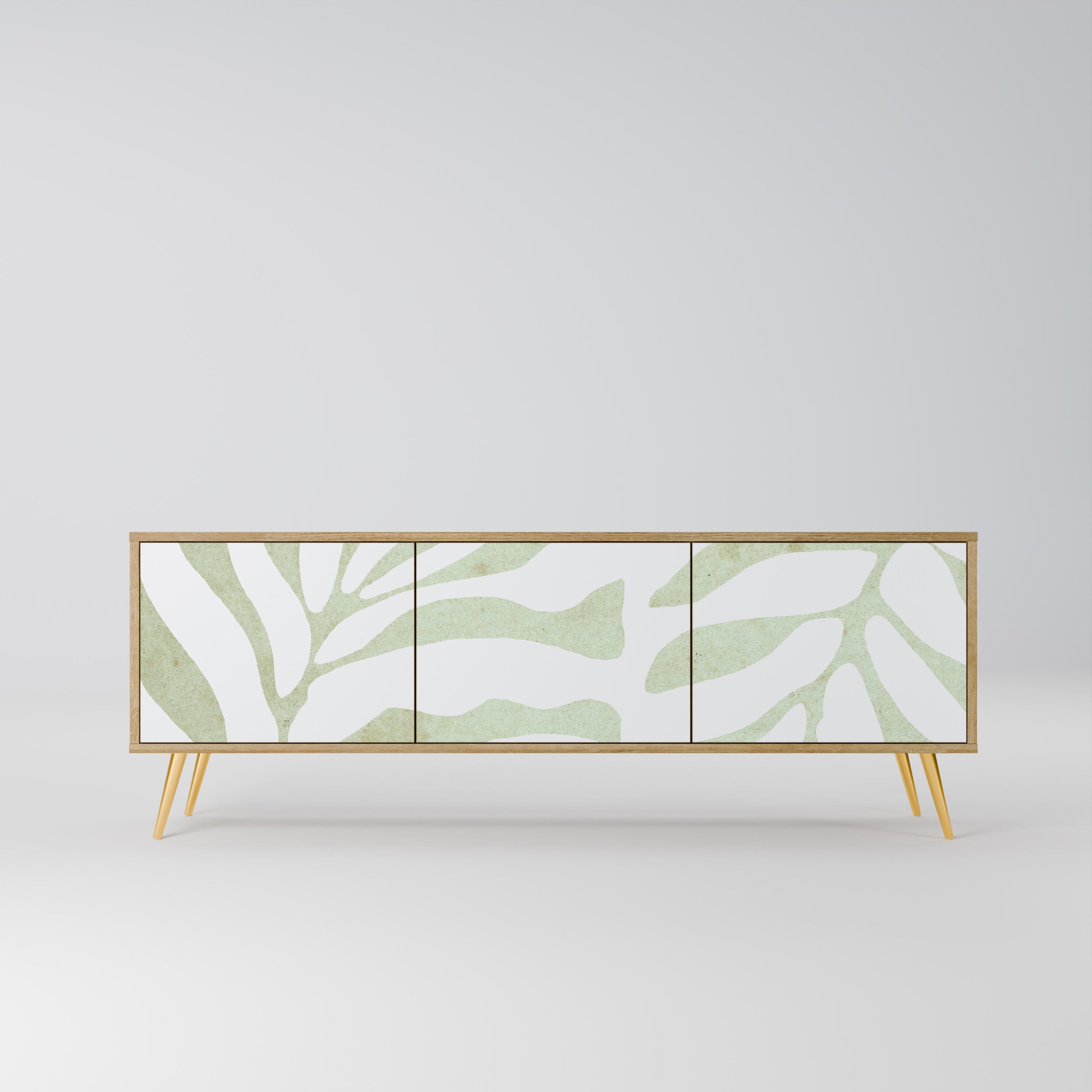 BOTANICAL SPARK Móvel de TV com 3 Portas em Efeito Carvalho