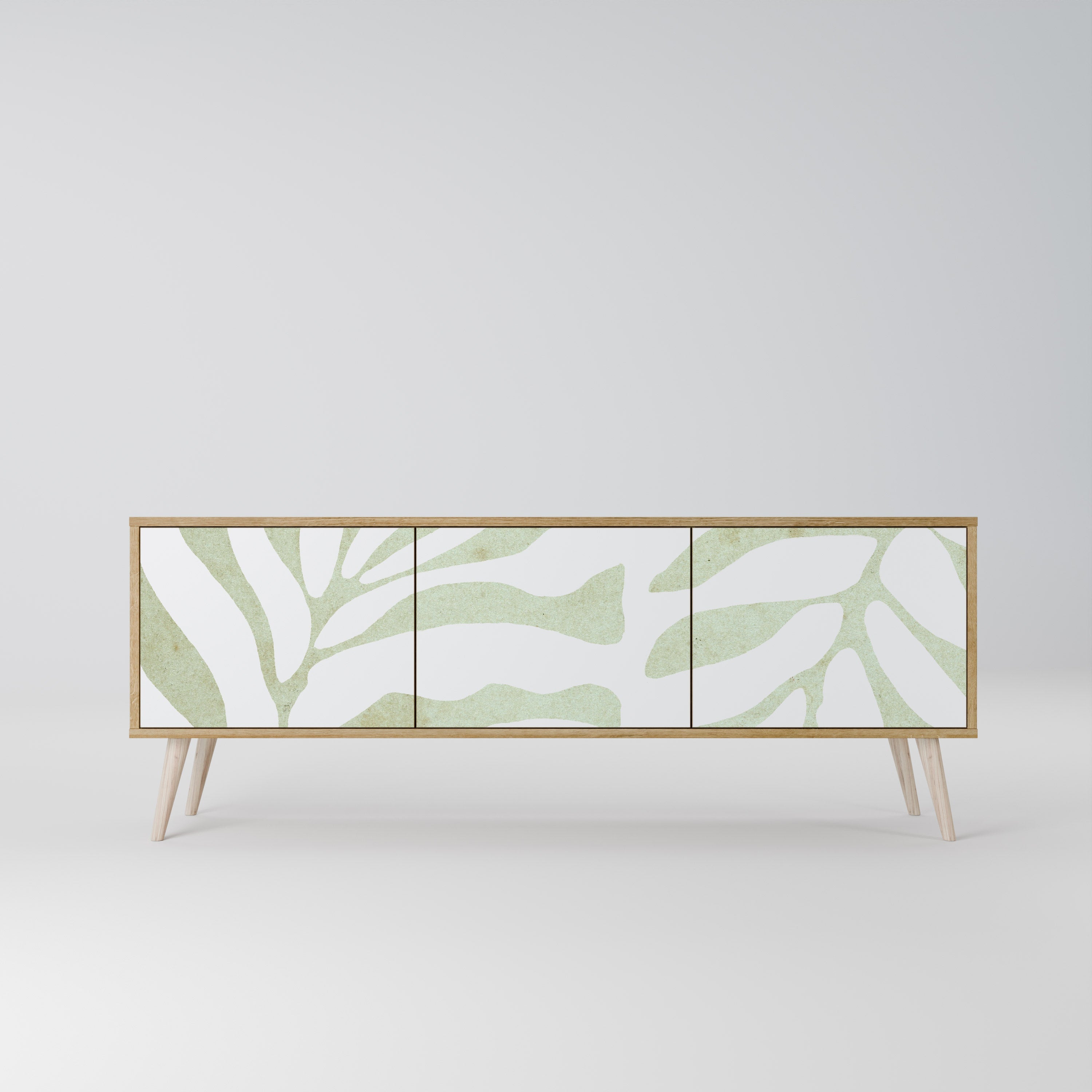 BOTANICAL SPARK Móvel de TV com 3 Portas em Efeito Carvalho