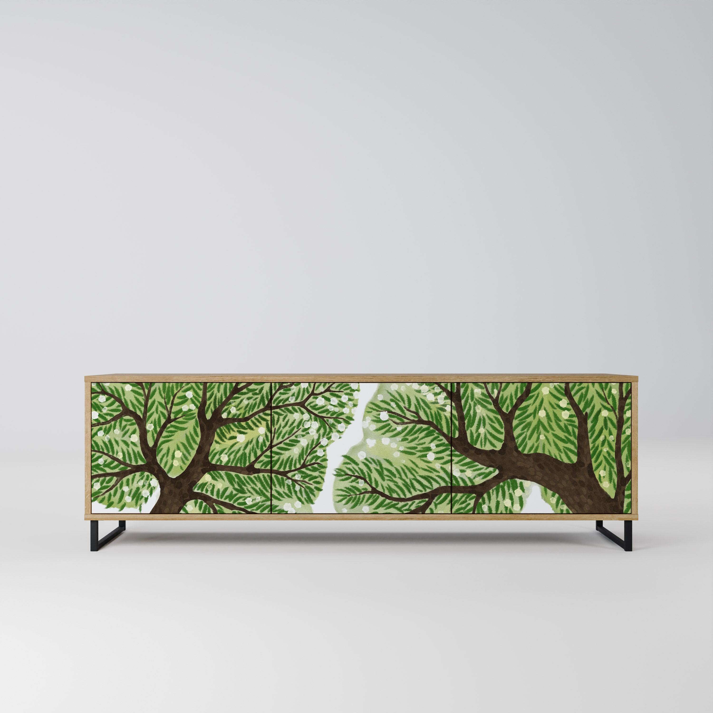 WILDERNESS DASH Móvel de TV com 3 Portas em Efeito Carvalho