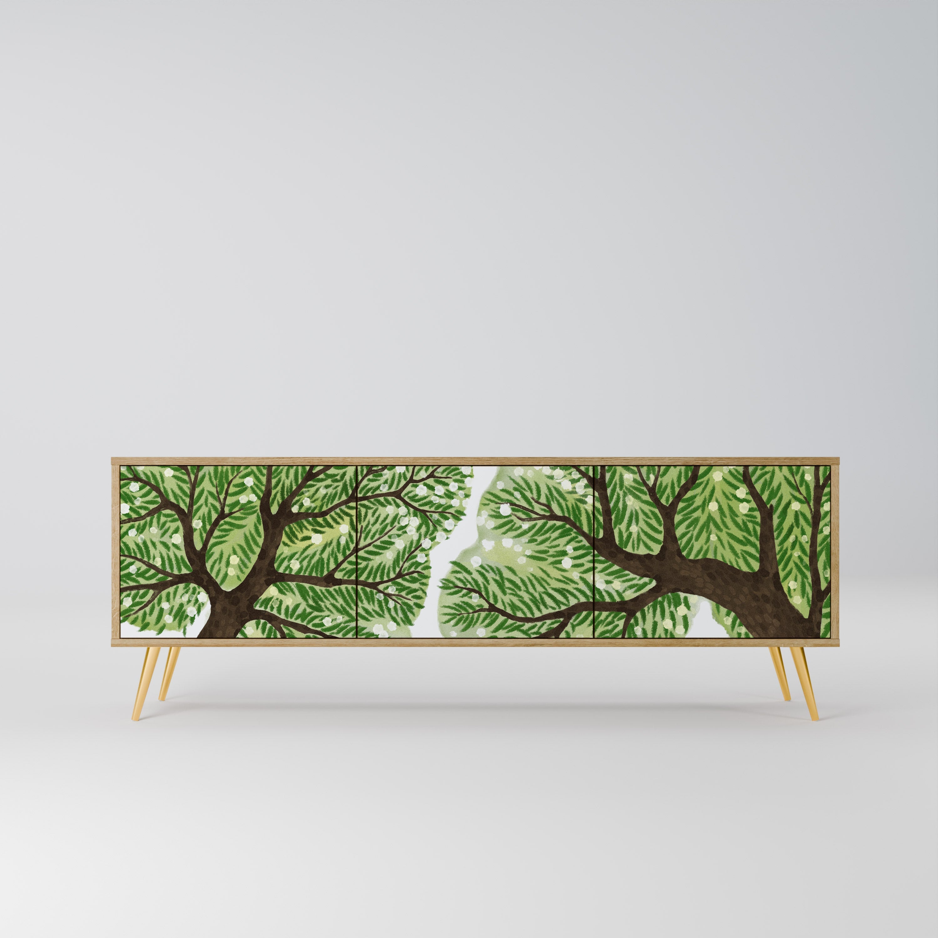 WILDERNESS DASH Móvel de TV com 3 Portas em Efeito Carvalho