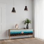 LUNAR SECRETS Móvel de TV com 3 Portas em Efeito Carvalho