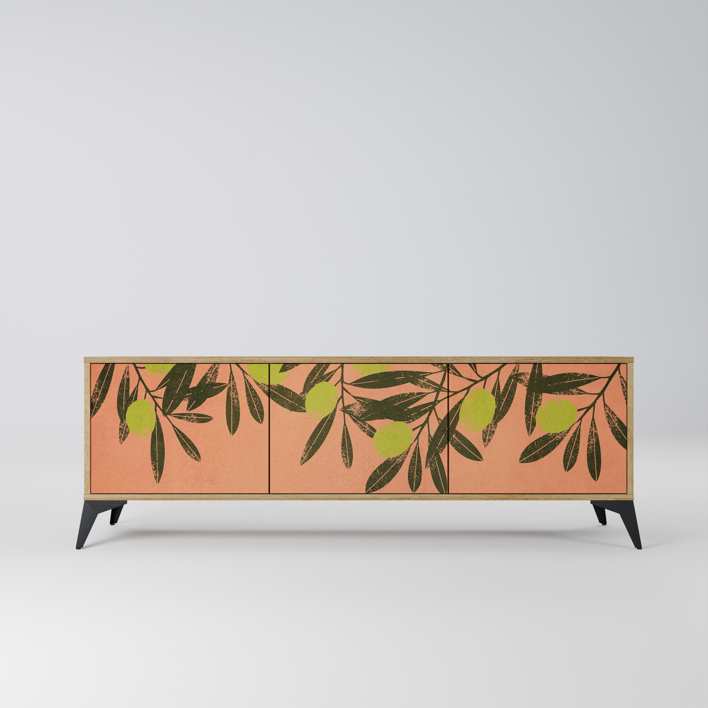 JUICY OLIVES Móvel de TV com 3 Portas em Efeito Carvalho