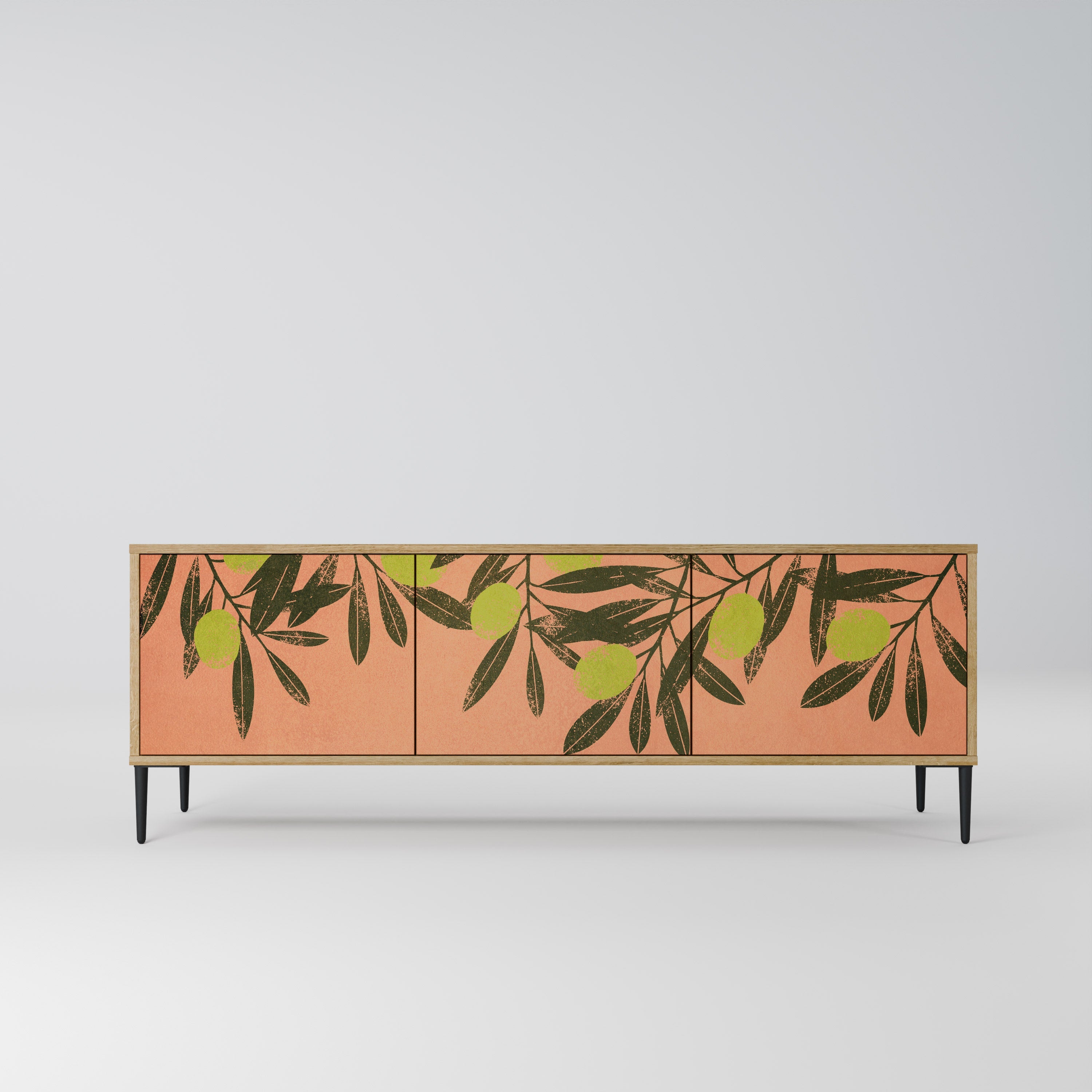 JUICY OLIVES Móvel de TV com 3 Portas em Efeito Carvalho