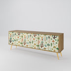 PALM SPRING Móvel de TV com 3 Portas em Efeito Carvalho