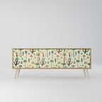 PALM SPRING Móvel de TV com 3 Portas em Efeito Carvalho