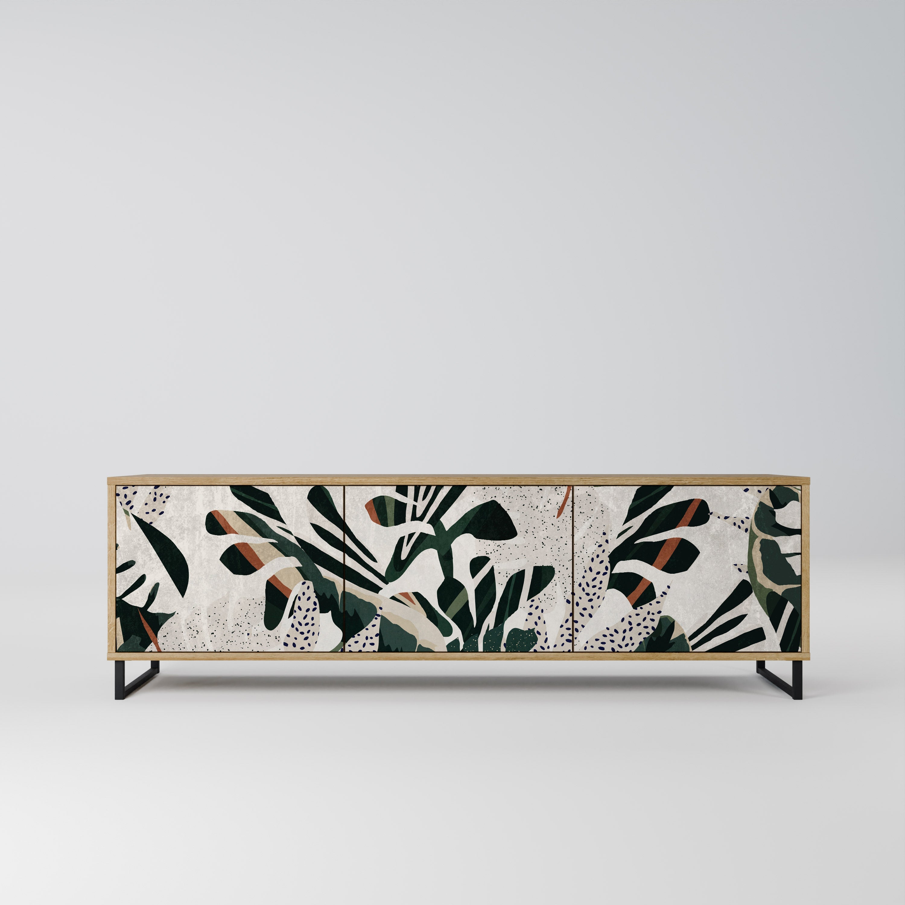 VERDURE FORMATION Móvel de TV com 3 Portas em Efeito Carvalho