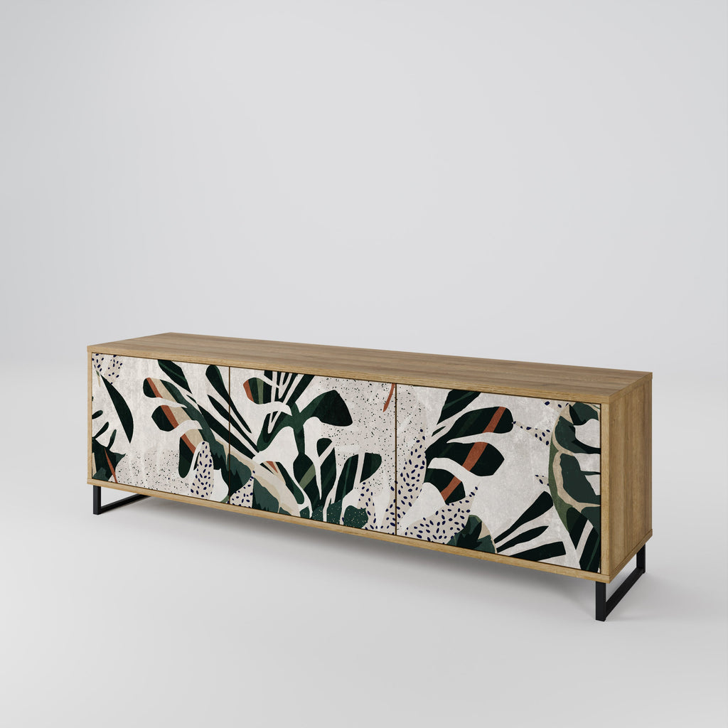 VERDURE FORMATION Móvel de TV com 3 Portas em Efeito Carvalho