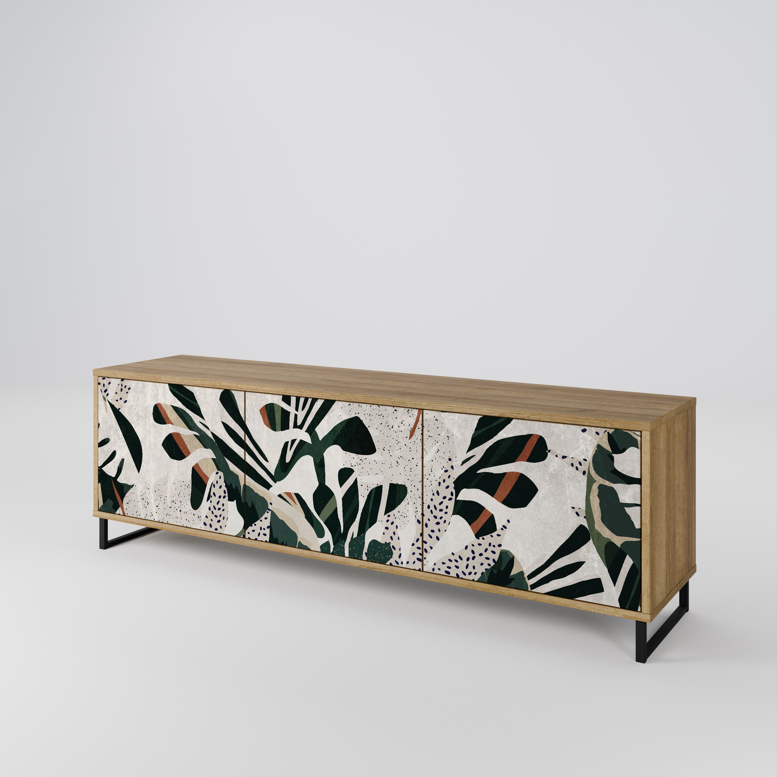 VERDURE FORMATION Móvel de TV com 3 Portas em Efeito Carvalho