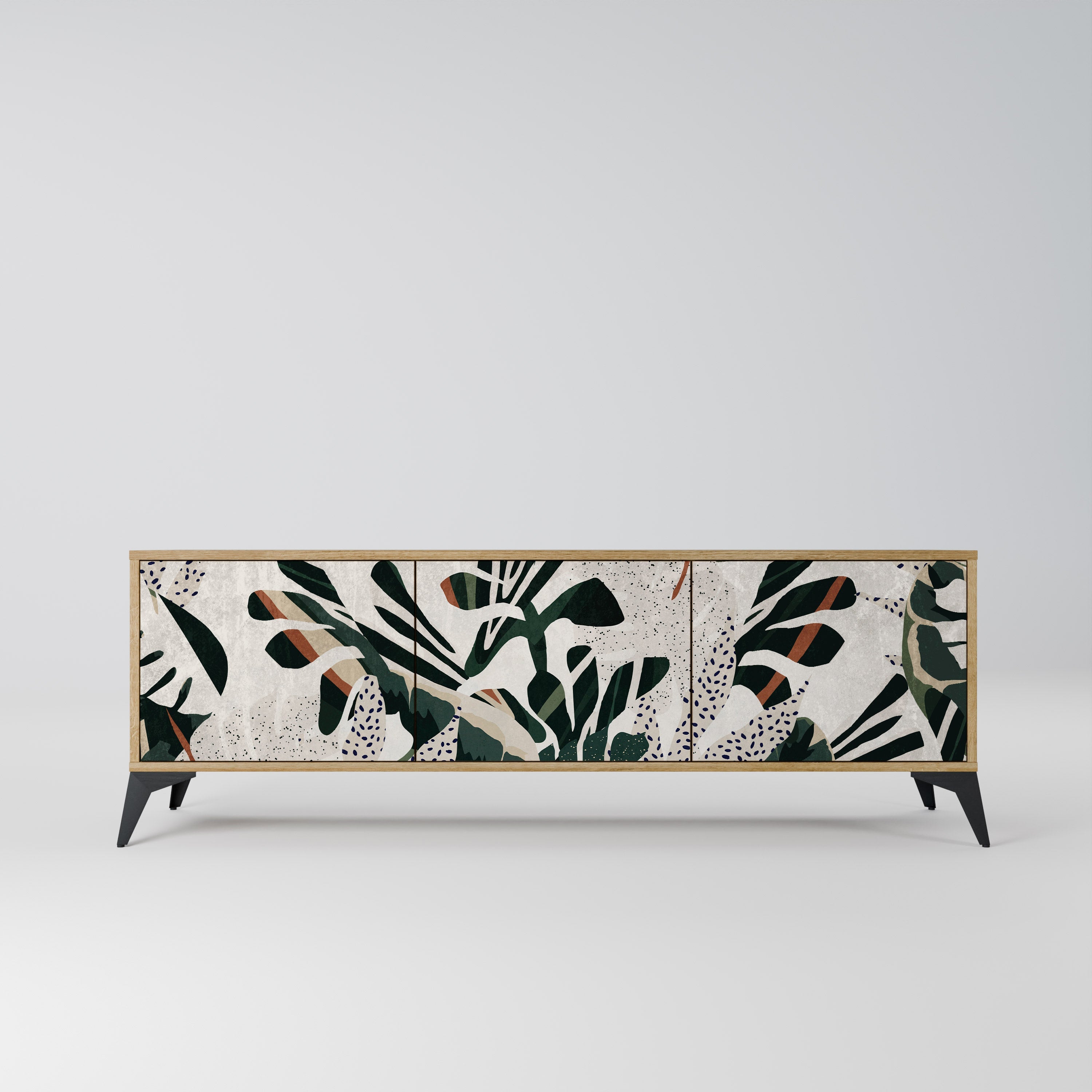 VERDURE FORMATION Móvel de TV com 3 Portas em Efeito Carvalho