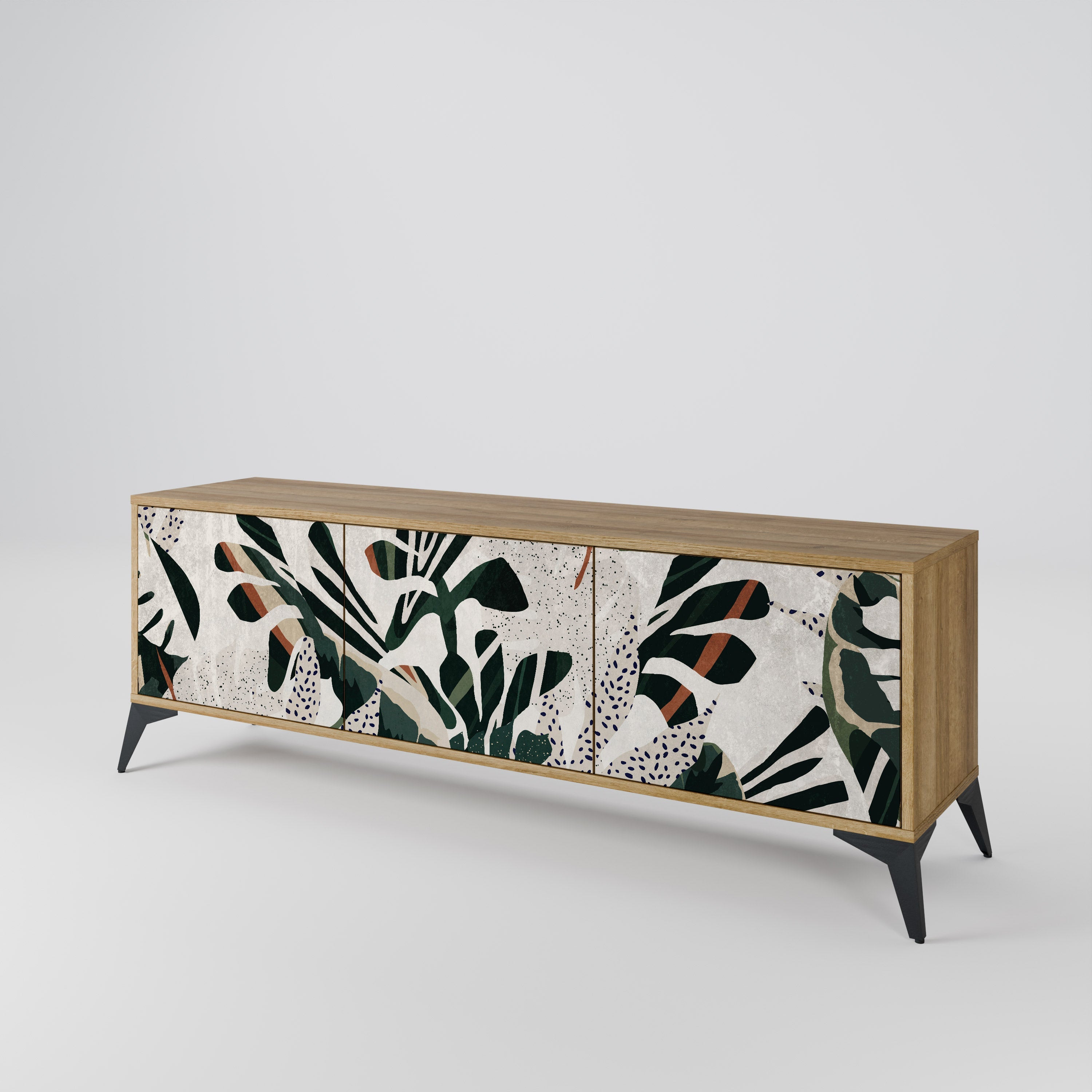 VERDURE FORMATION Móvel de TV com 3 Portas em Efeito Carvalho