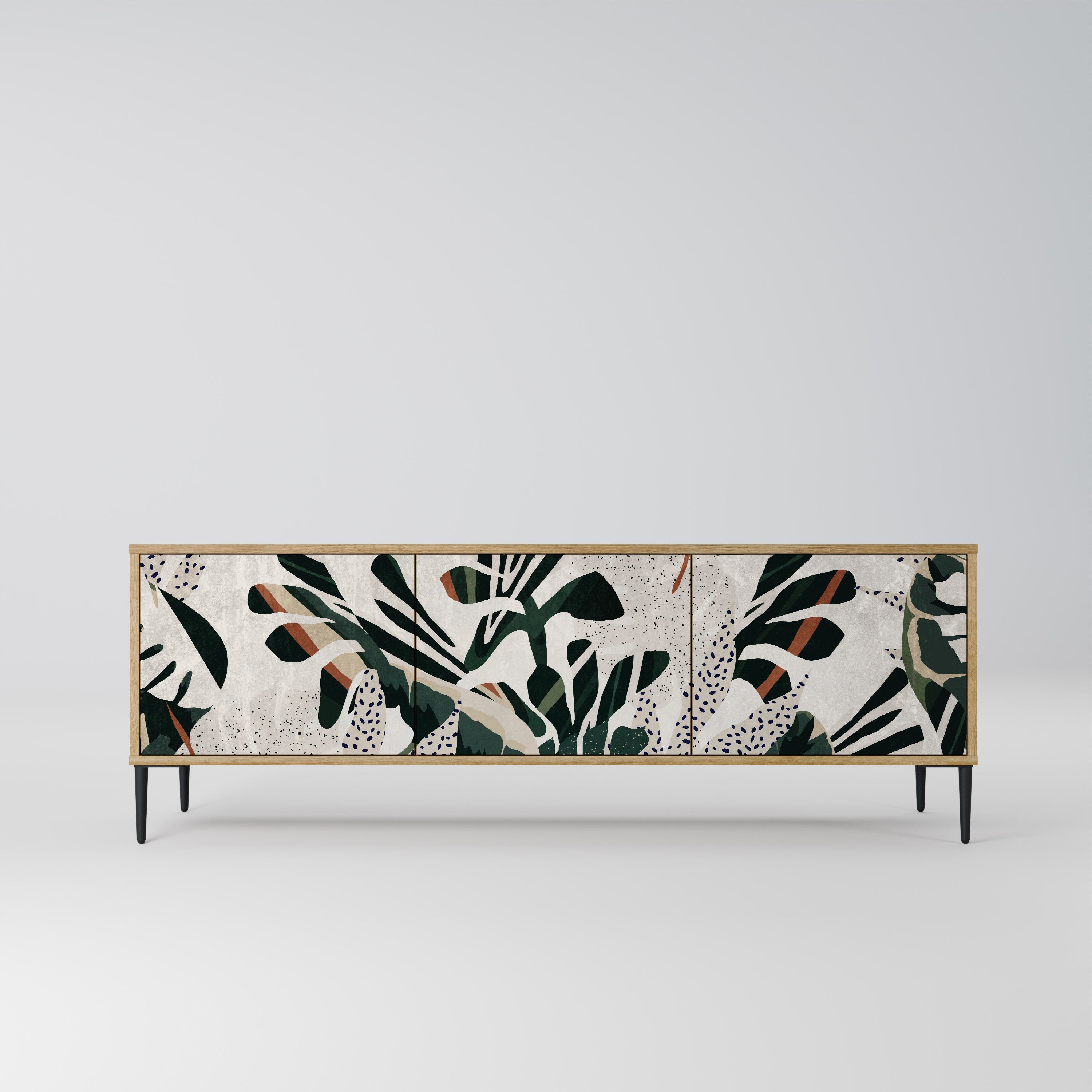 VERDURE FORMATION Móvel de TV com 3 Portas em Efeito Carvalho