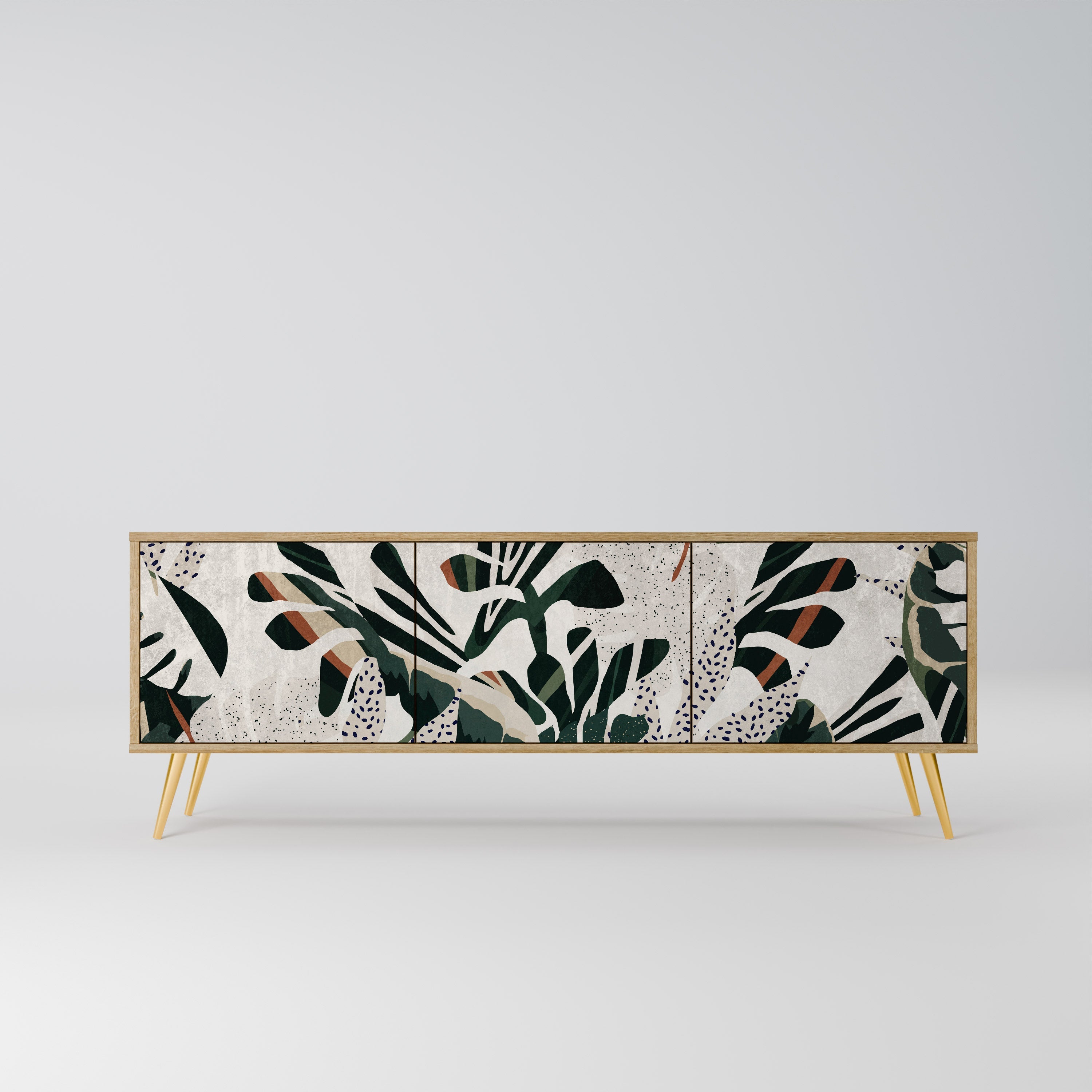 VERDURE FORMATION Móvel de TV com 3 Portas em Efeito Carvalho