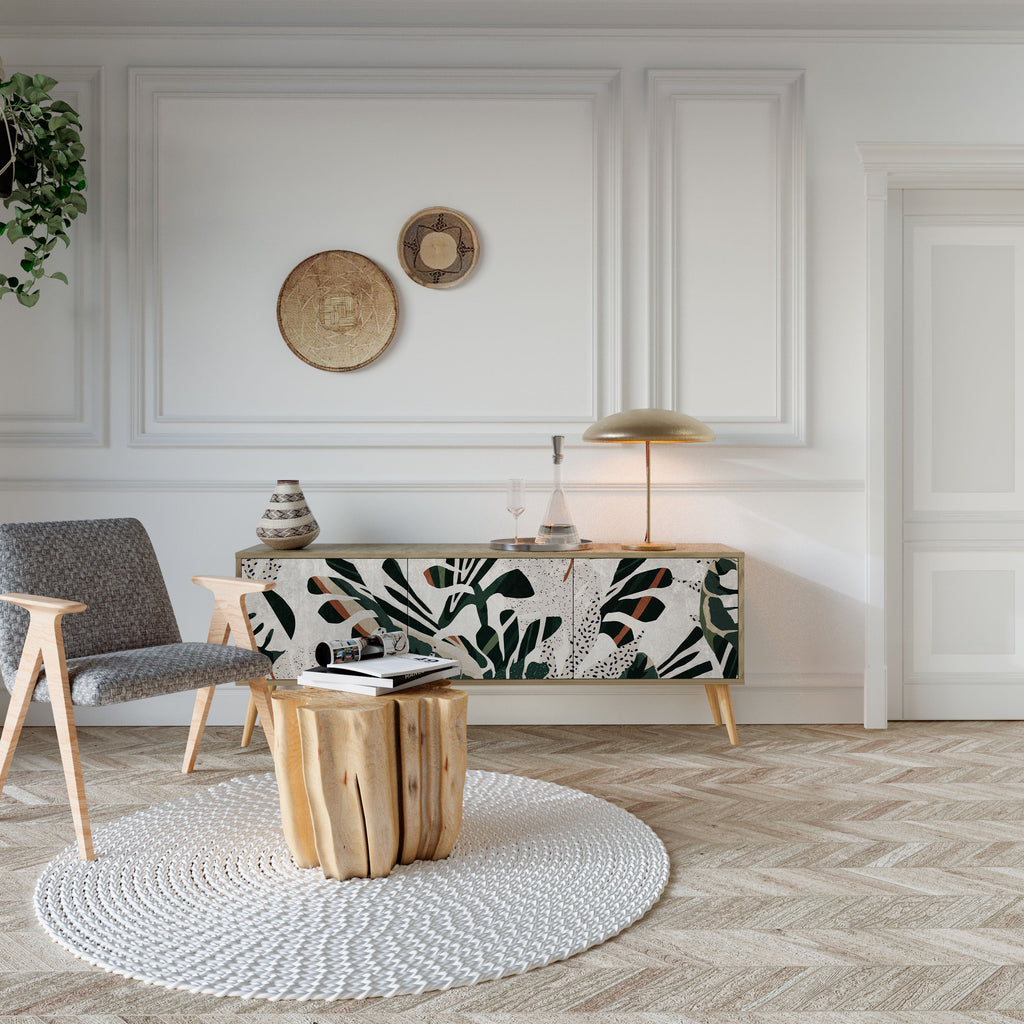 VERDURE FORMATION Móvel de TV com 3 Portas em Efeito Carvalho