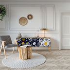 CITRUS BLACK AND WHITE Móvel de TV com 3 Portas em Efeito Carvalho