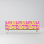 SKATEBOARD ARTISTRY Móvel de TV com 3 Portas em Efeito Carvalho