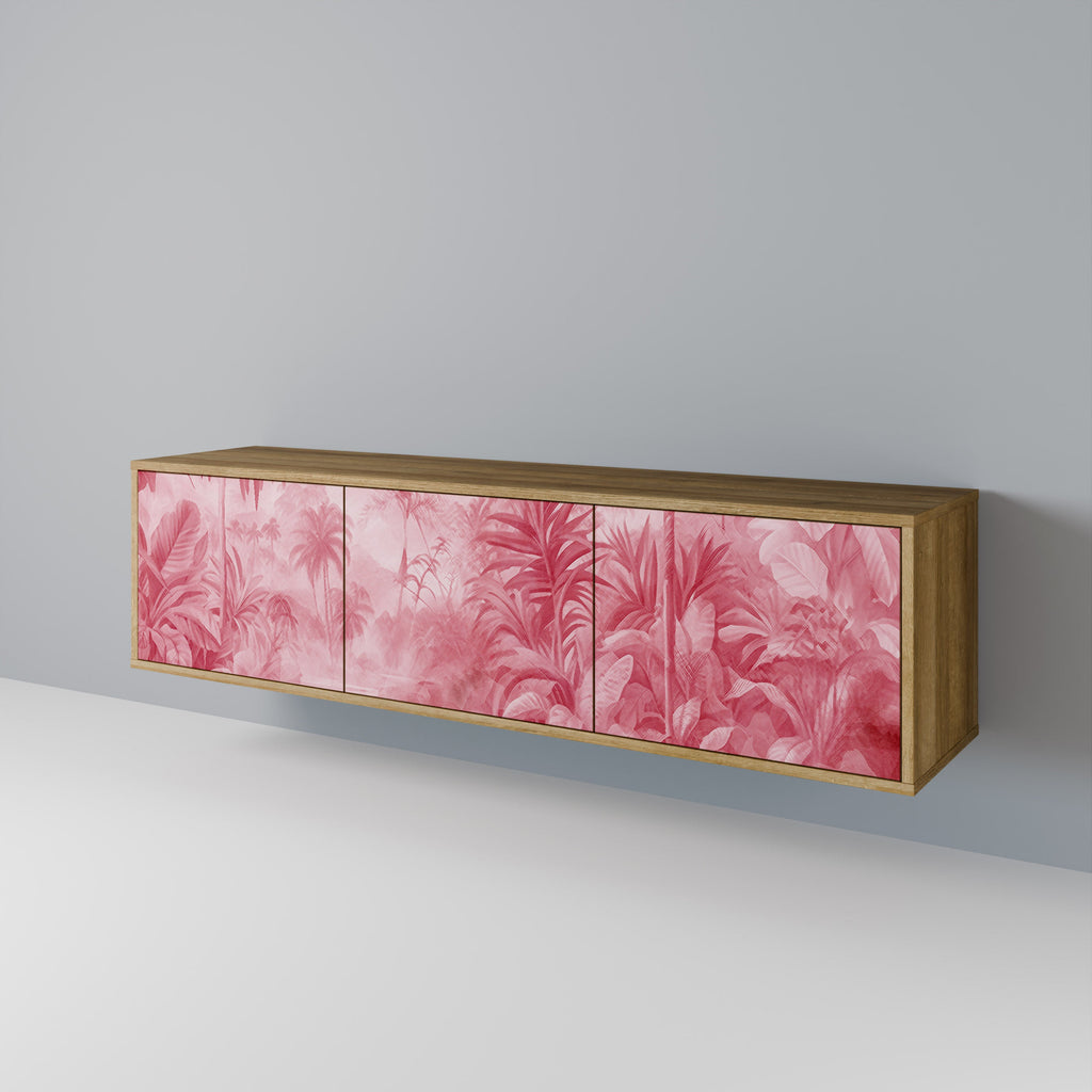 SWEET TROPICS Móvel de TV com 3 Portas em Efeito Carvalho