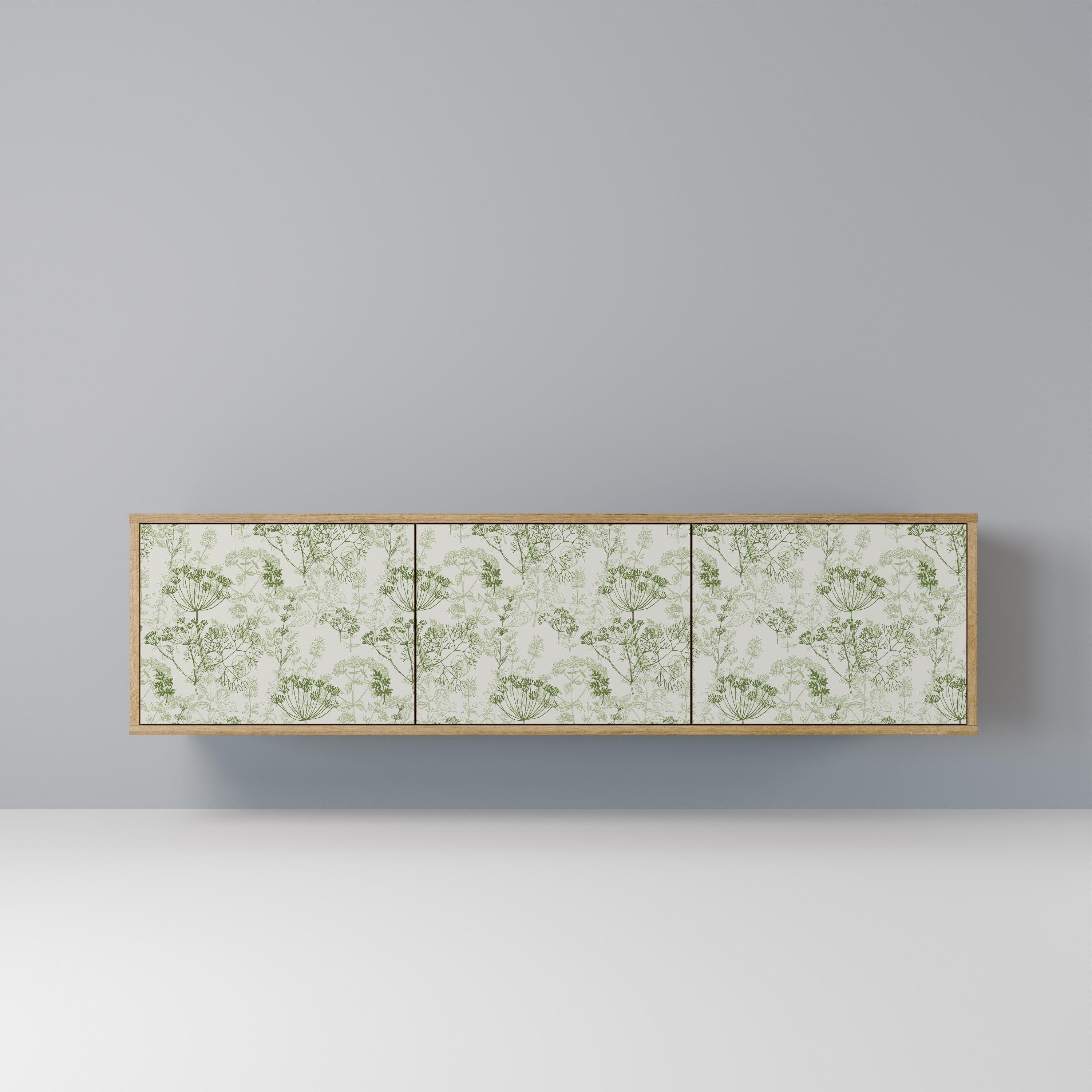 FENNEL BALDACHIN Móvel de TV com 3 Portas em Efeito Carvalho