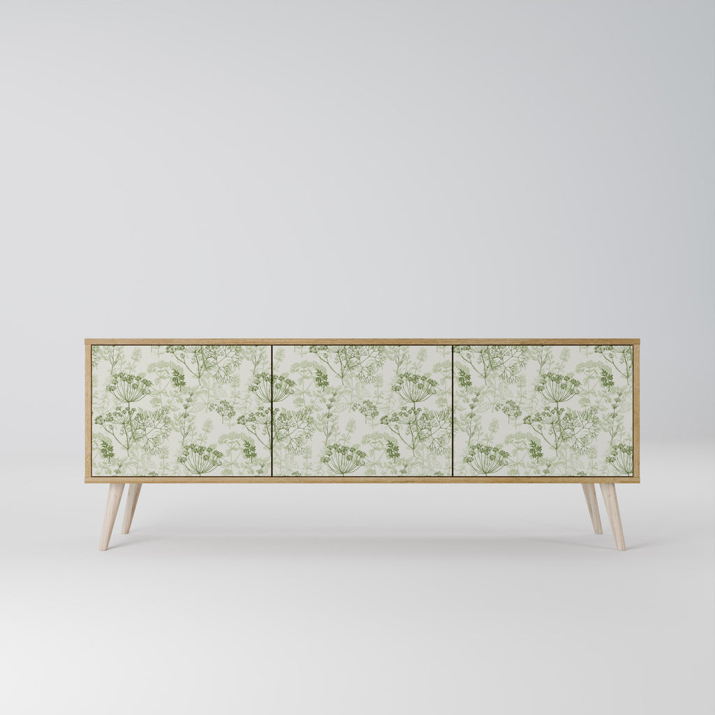 FENNEL BALDACHIN Móvel de TV com 3 Portas em Efeito Carvalho