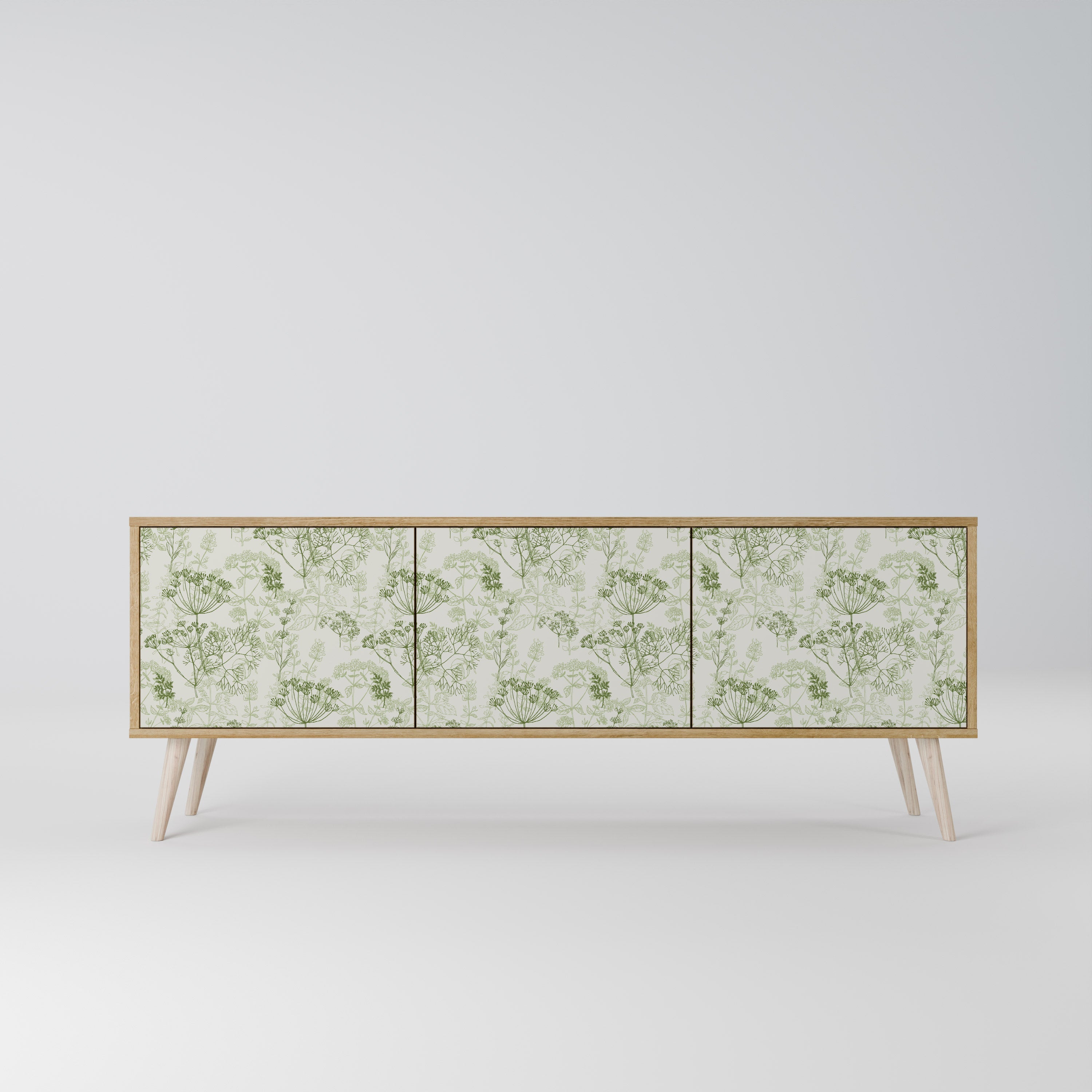 FENNEL BALDACHIN Móvel de TV com 3 Portas em Efeito Carvalho