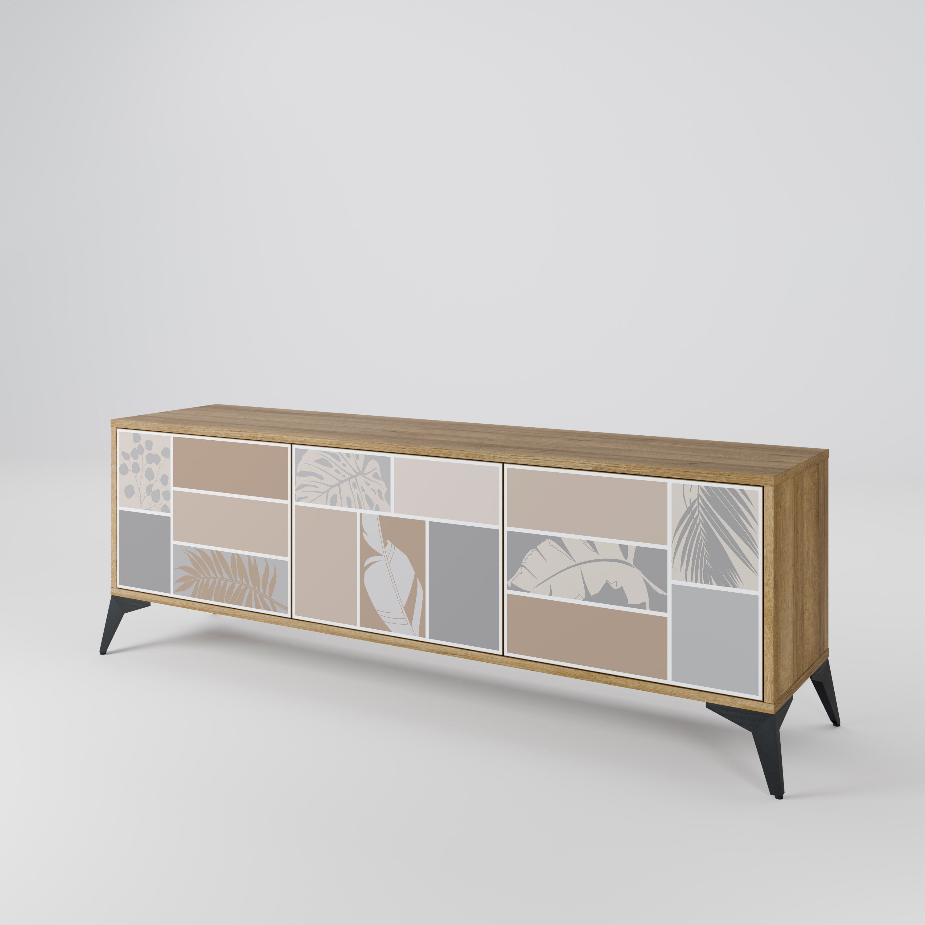TROPICAL SHAPES 3-Door TV Cabinet