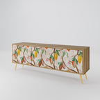 COCOA FRUITS Móvel de TV com 3 Portas em Efeito Carvalho