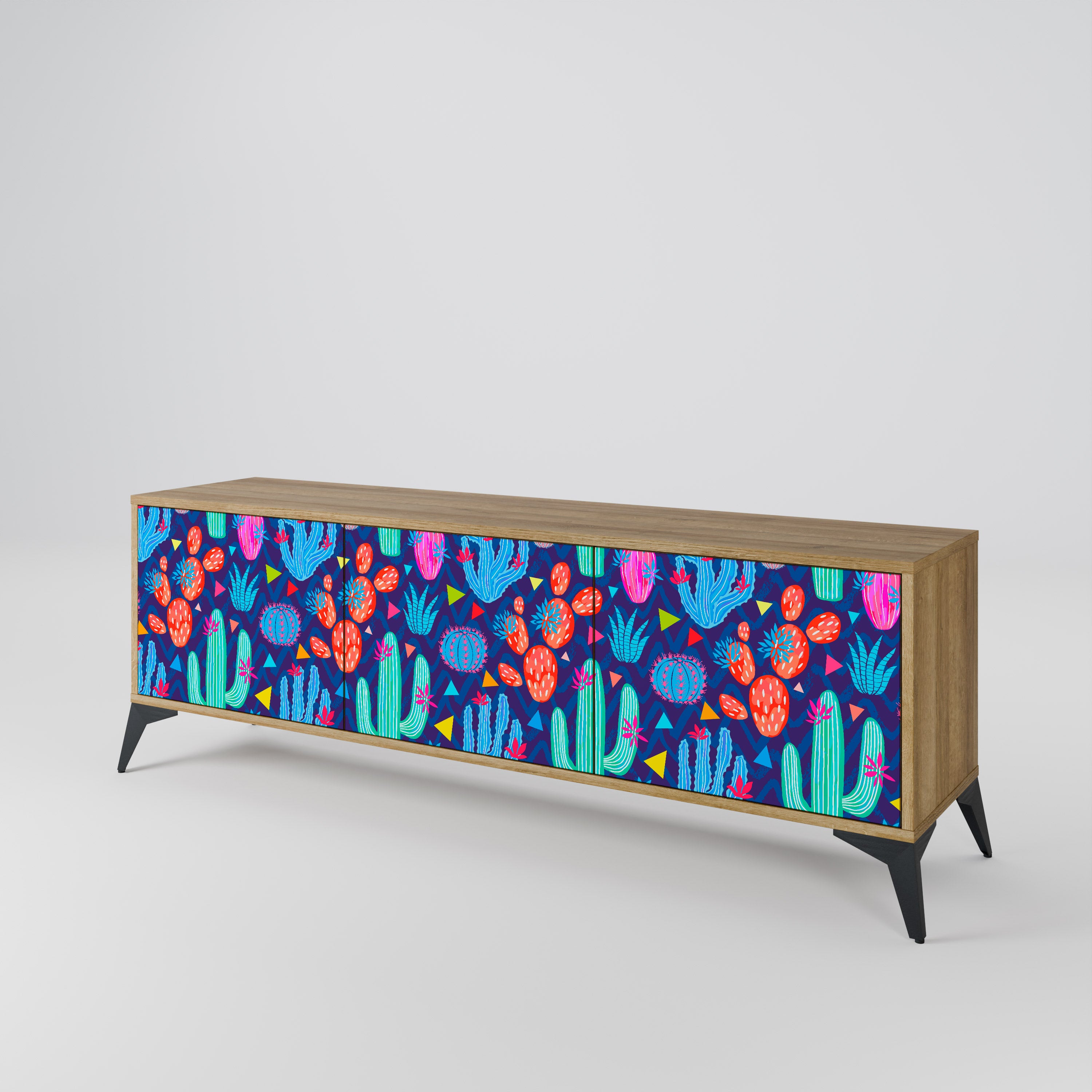CACTUS VIBES 3-Door TV Cabinet