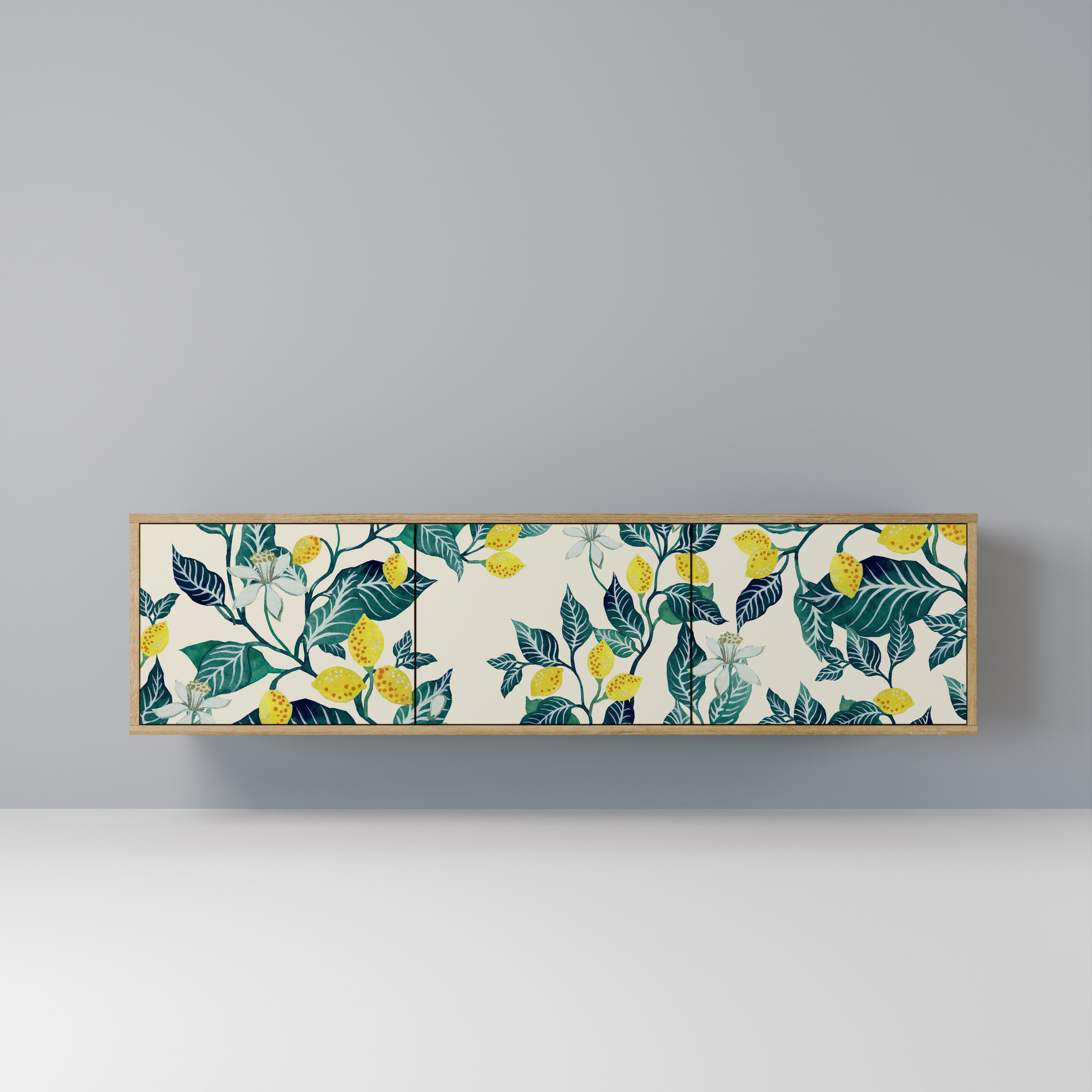 LEMON TREE Móvel de TV com 3 Portas em Efeito Carvalho