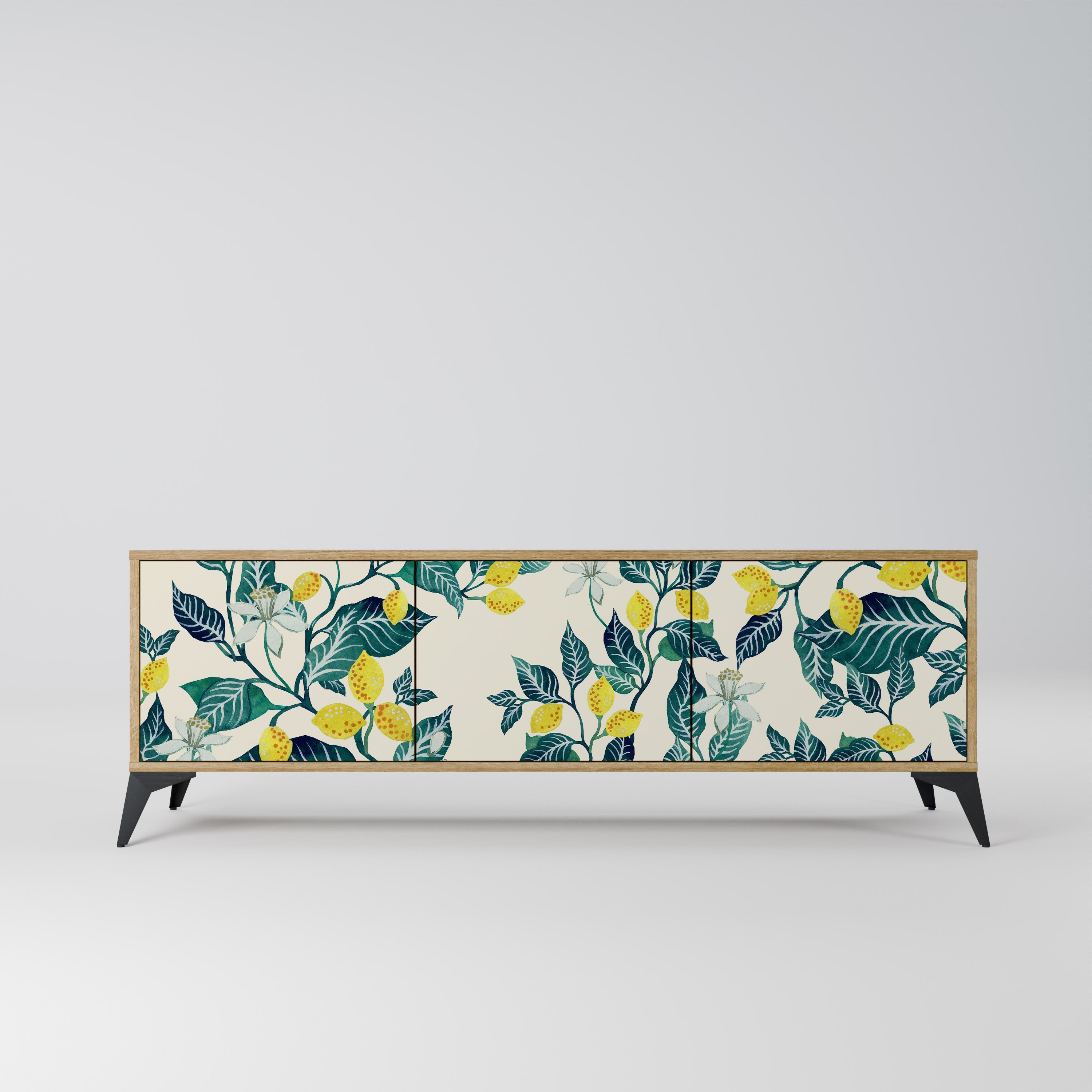 LEMON TREE Móvel de TV com 3 Portas em Efeito Carvalho